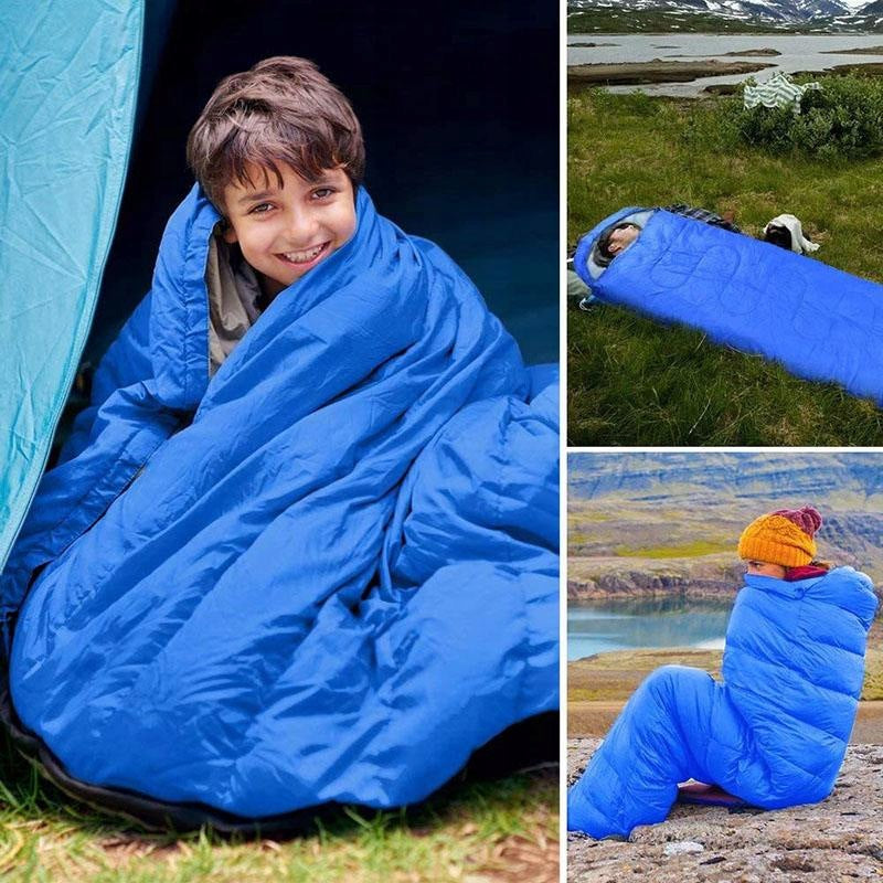 HIKING SLEEPING BAG MILITARY CAMPING DUVET HOOD MUMMY WARM + COVER Brand Przydasie.pl