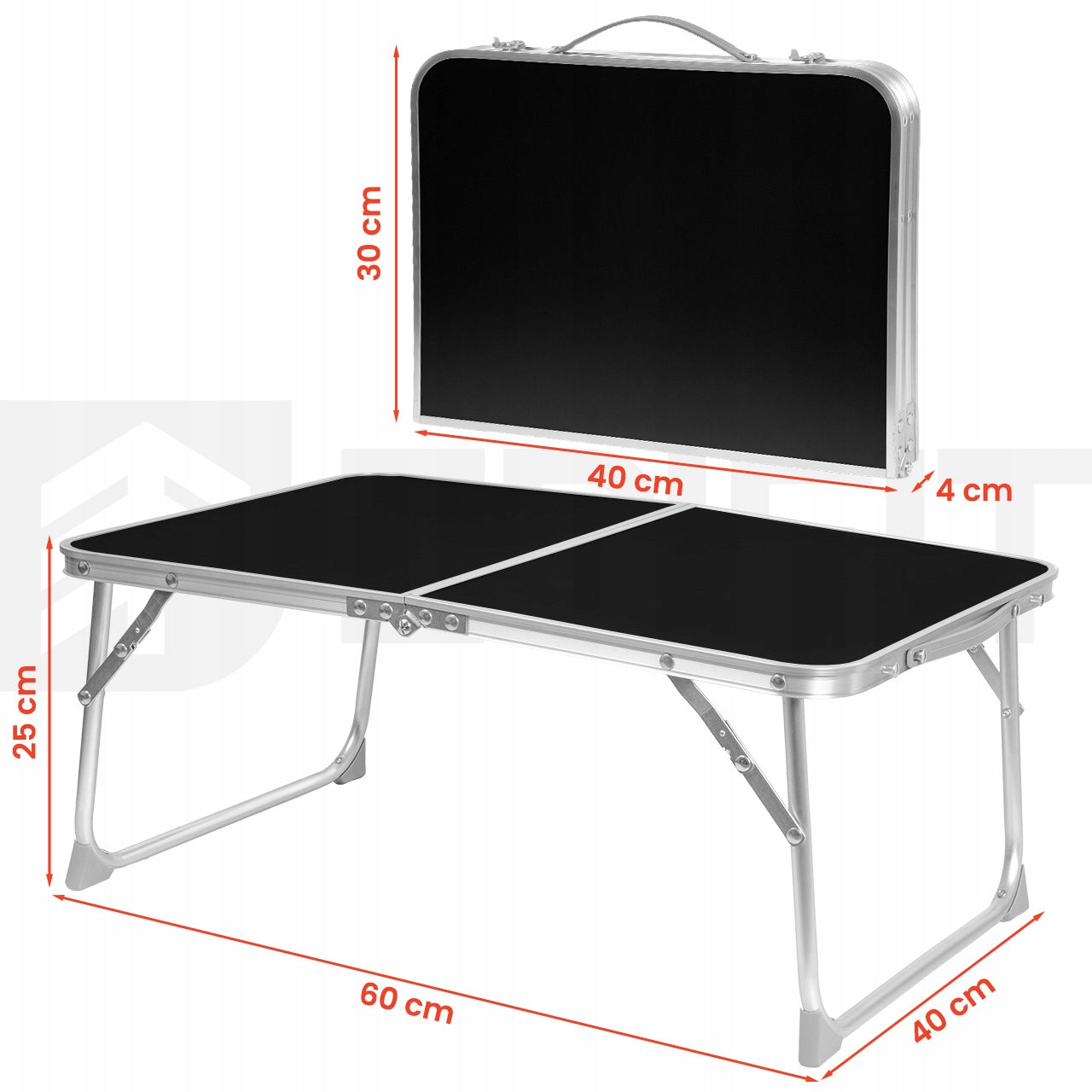 HIKING TABLE FOLDING 60CM CAMPING TABLE PORTABLE SUITCASE Manufacturer code 114013