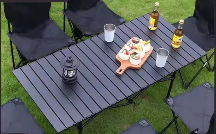 HIKING TABLE FOLDING CAMPING PORTABLE ADJUSTABLE + STORAGE Brand no brand