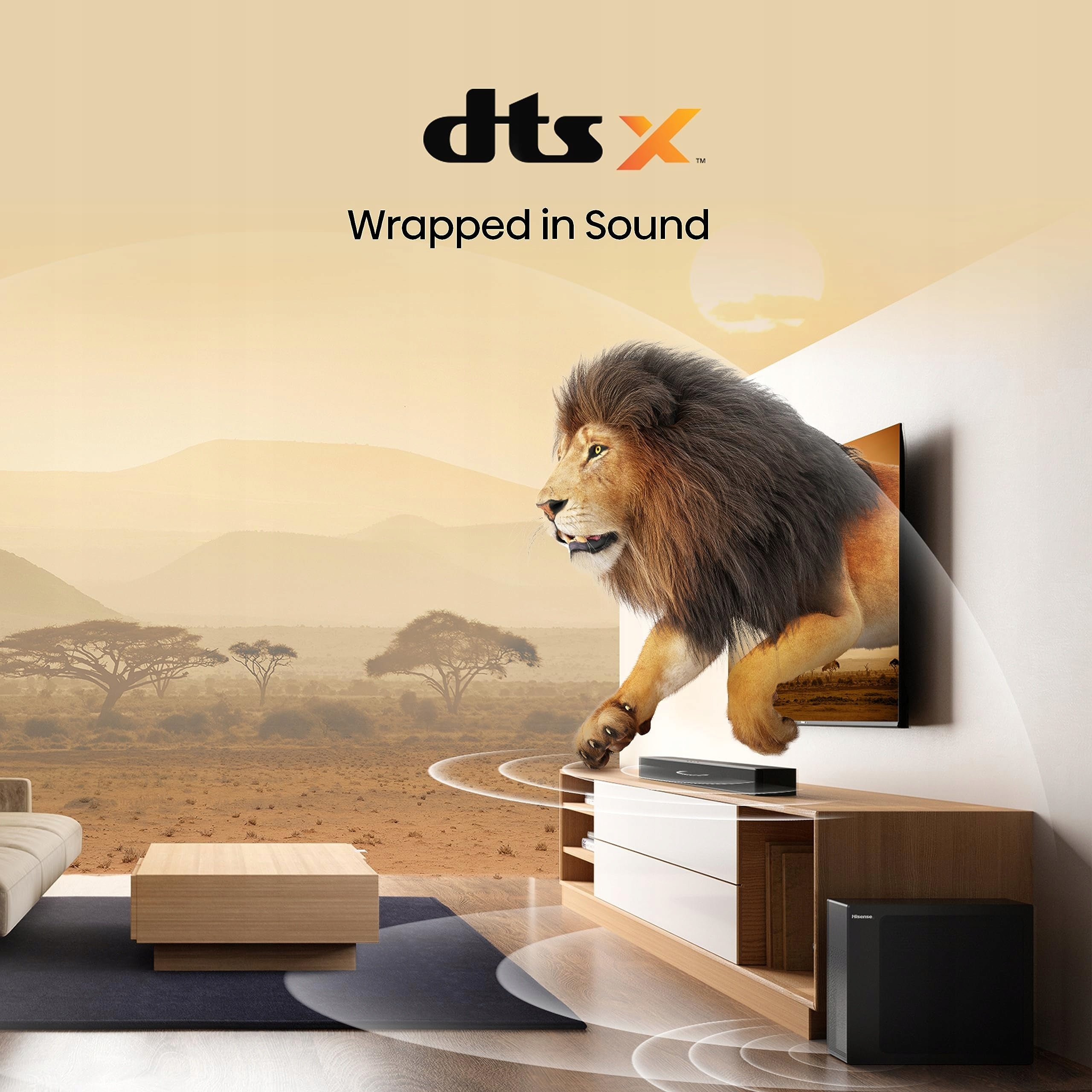 HISENSE HS2100 Soundbar 2.1 Home Theater System 240W Dolby Audio Model HS2100