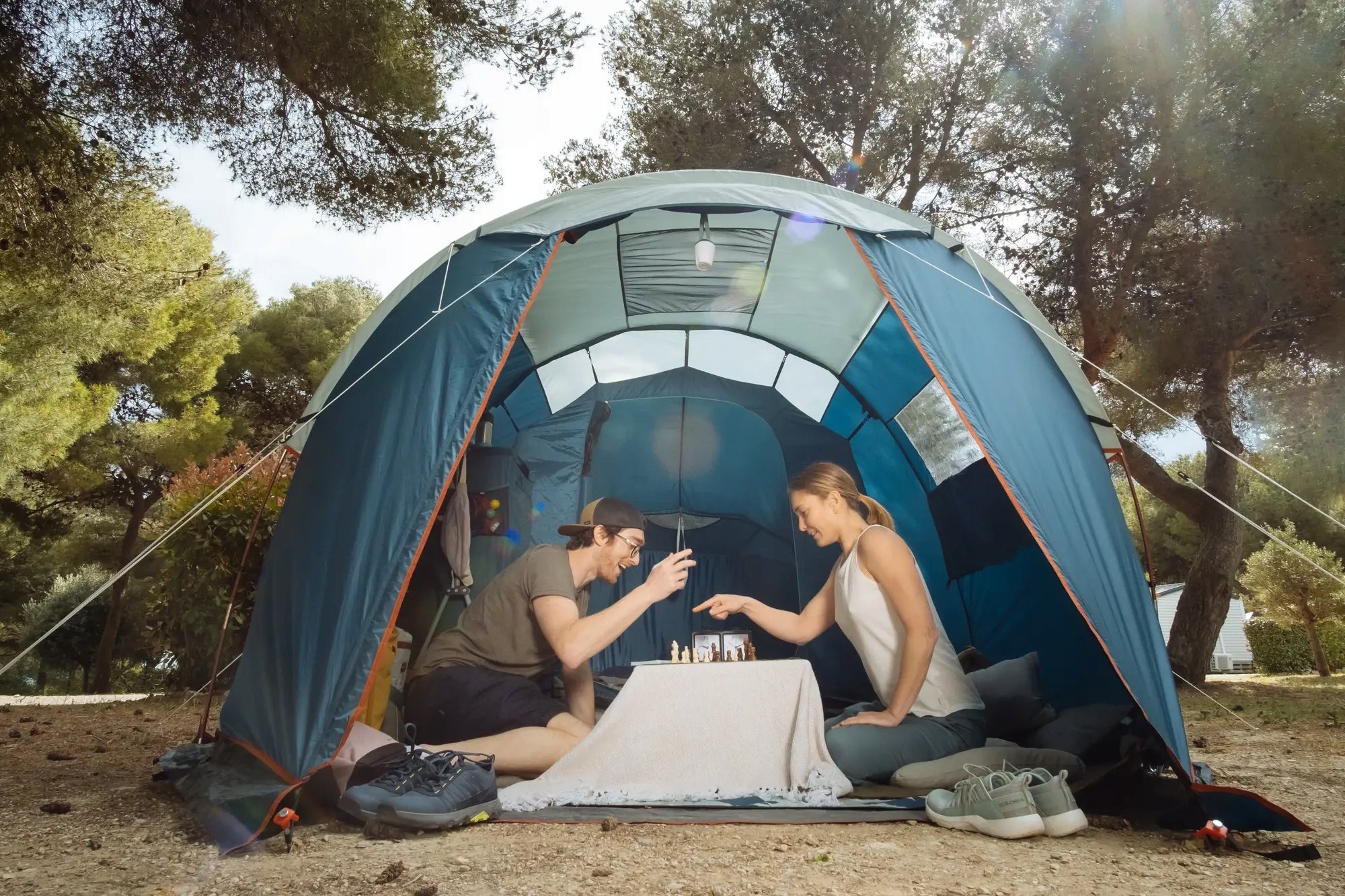 HIT OF THE SEASON!!! Camping tent Quechua Arpenaz 4.1 4 persons Color blue