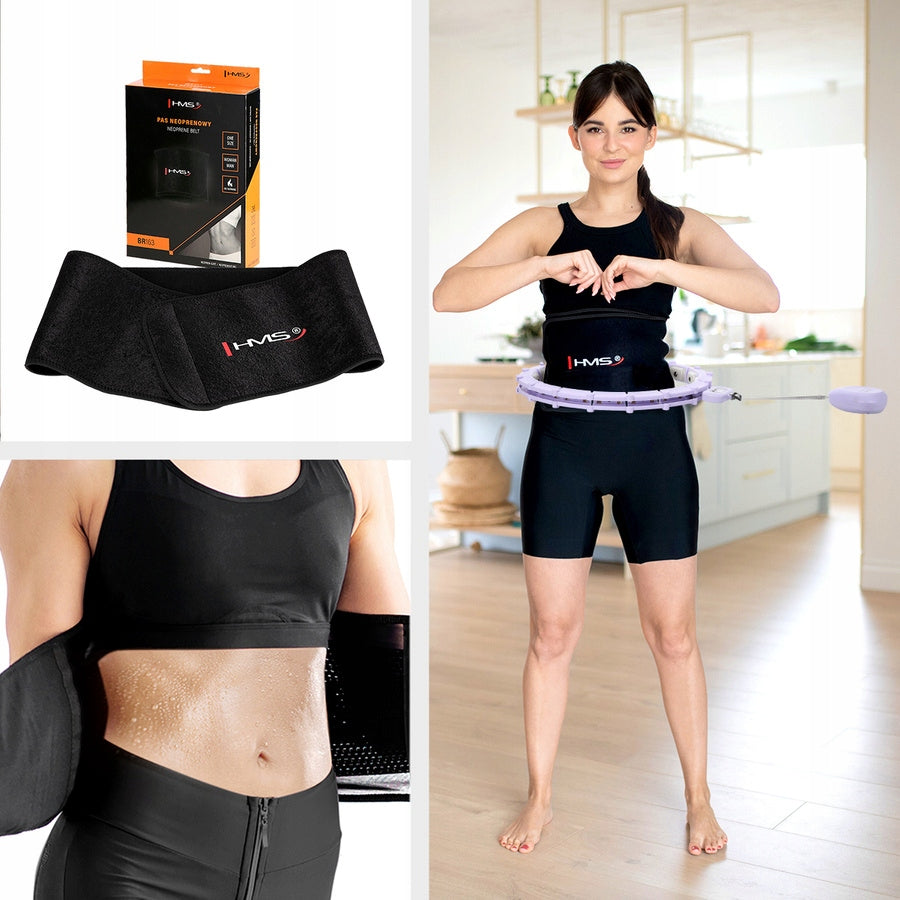 HMS Hula Hop Magnetic With Load + Counter + Slimming Belt Brand HMS