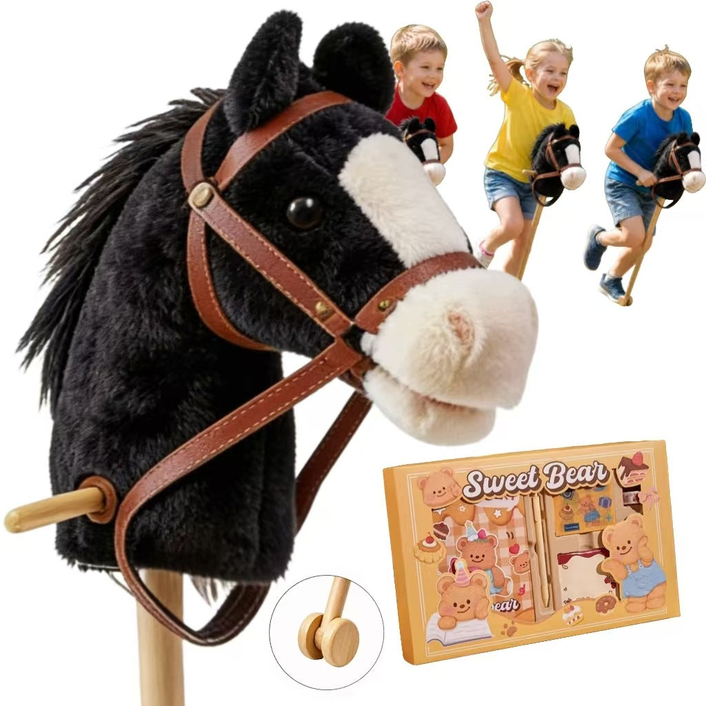 HOBBY HORSE A3 HORSE ON STICK KANTAR REINS Gift: notebook set