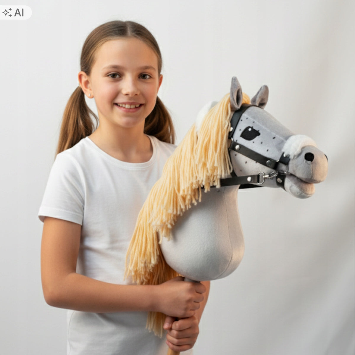 HOBBY HORSE ON STICK A3 HORSE HEAD HORSE STICK WITH MANE + COMB Manufacturer code M-HOBBYHORSE10_H