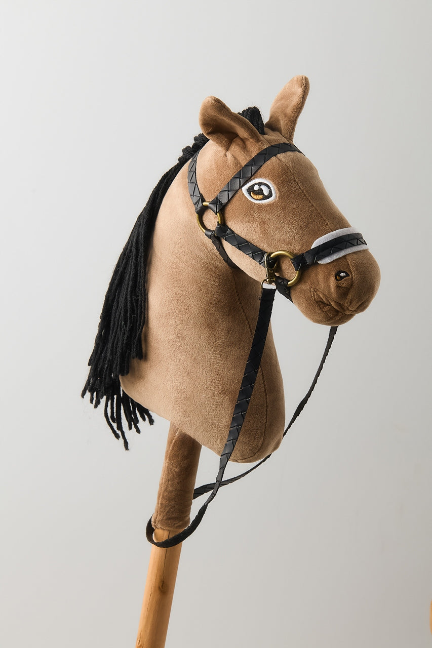 HOBBY HORSE SMALL HORSE ON A STICK FOR JUMPING ON A STICK PLUSH HORSE TOY Packaging status original