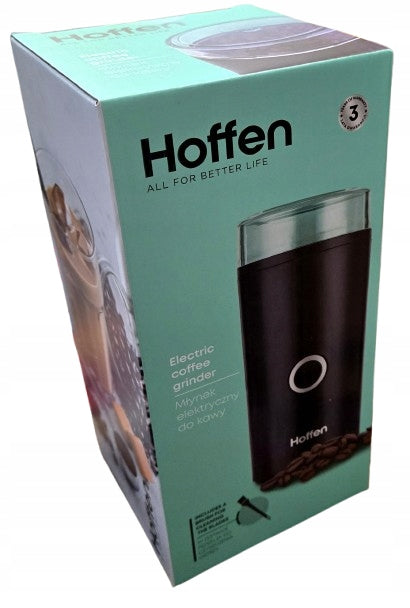 HOFFEN Electric coffee grinder 180 W AK-0547 black Manufacturer code AK-0547