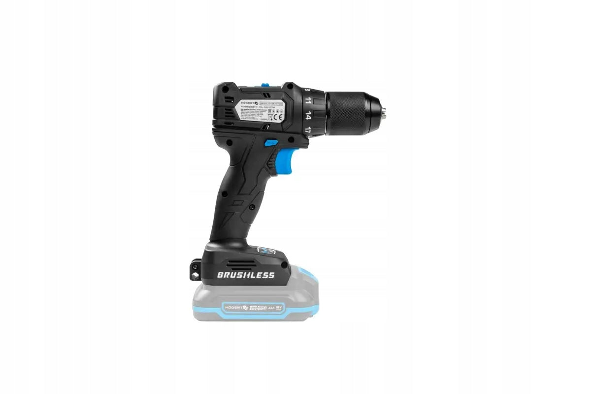 HOGERT Brushless Compact Drilling Machine 40 Nm 18V HT2E263-0DD Manufacturer code HT2E263-0DD
