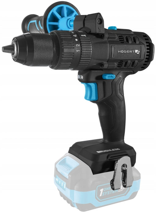 HOGERT Brushless Drill Set Impact Driver 80Nm 18V Aku. 4Ah Packaging status original