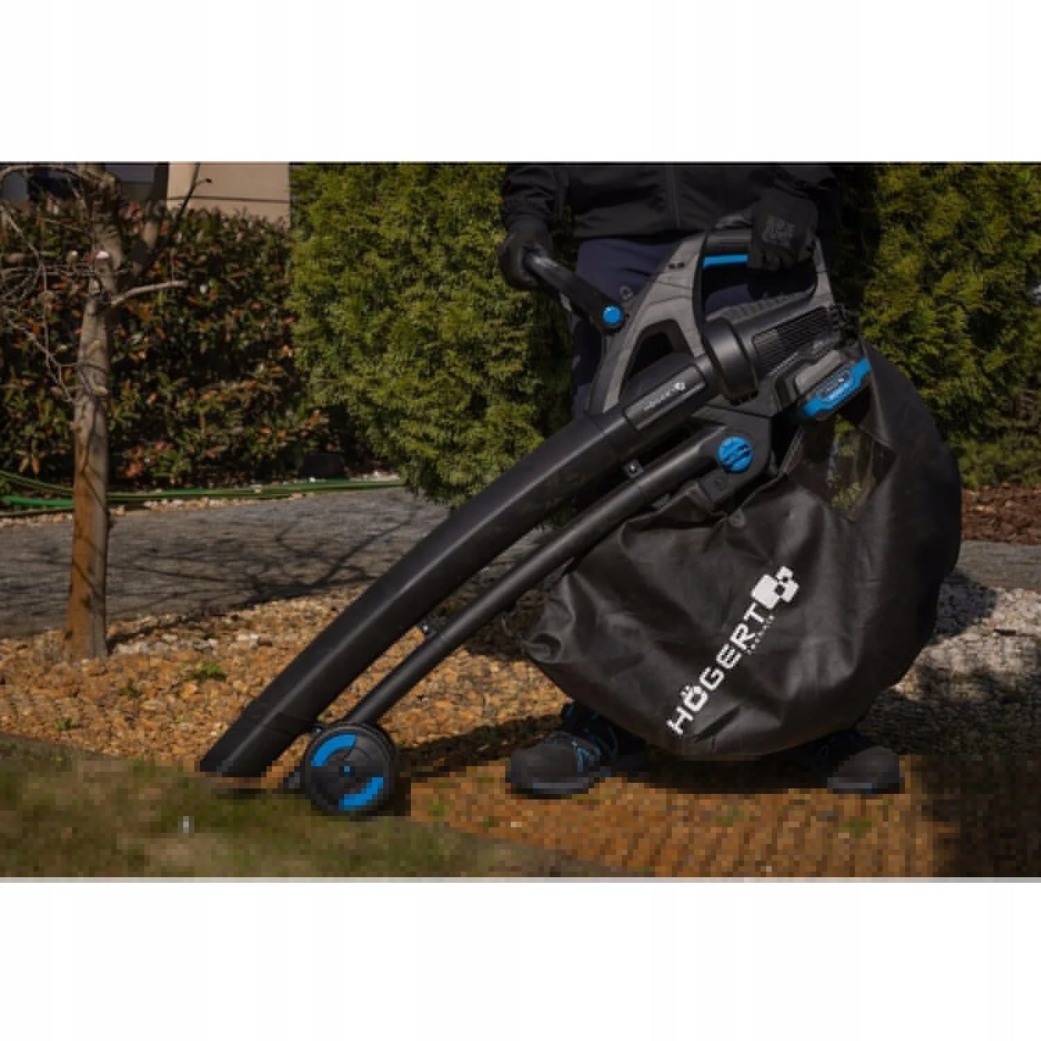 HOGERT Cordless Brushless Leaf Blower and Vacuum Cleaner 18V+18V Tool weight 3.5 kg