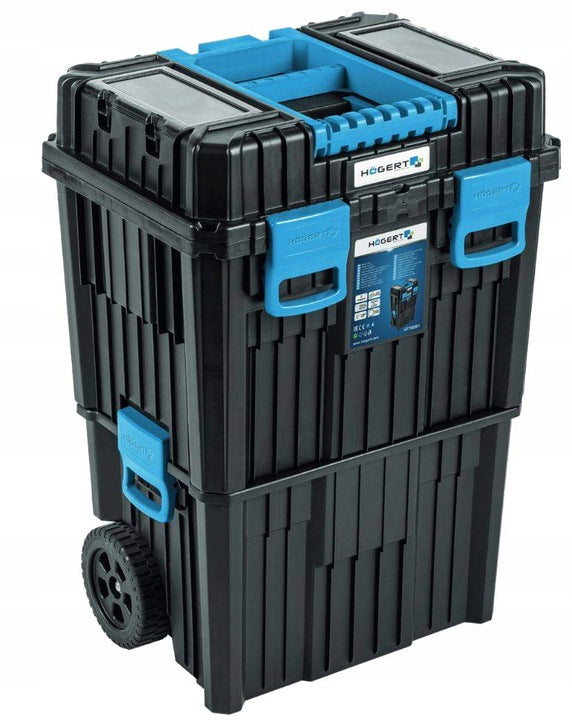 HOGERT TOOL BOX MODULAR TROLLEY MOBILE SUITCASE ON WHEELS