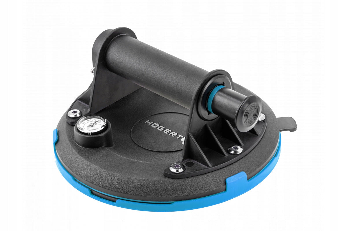 HOGERT VACUUM HAND SUCTION CUP 200MM 190KG HANDLE GLAZE GRIPPER