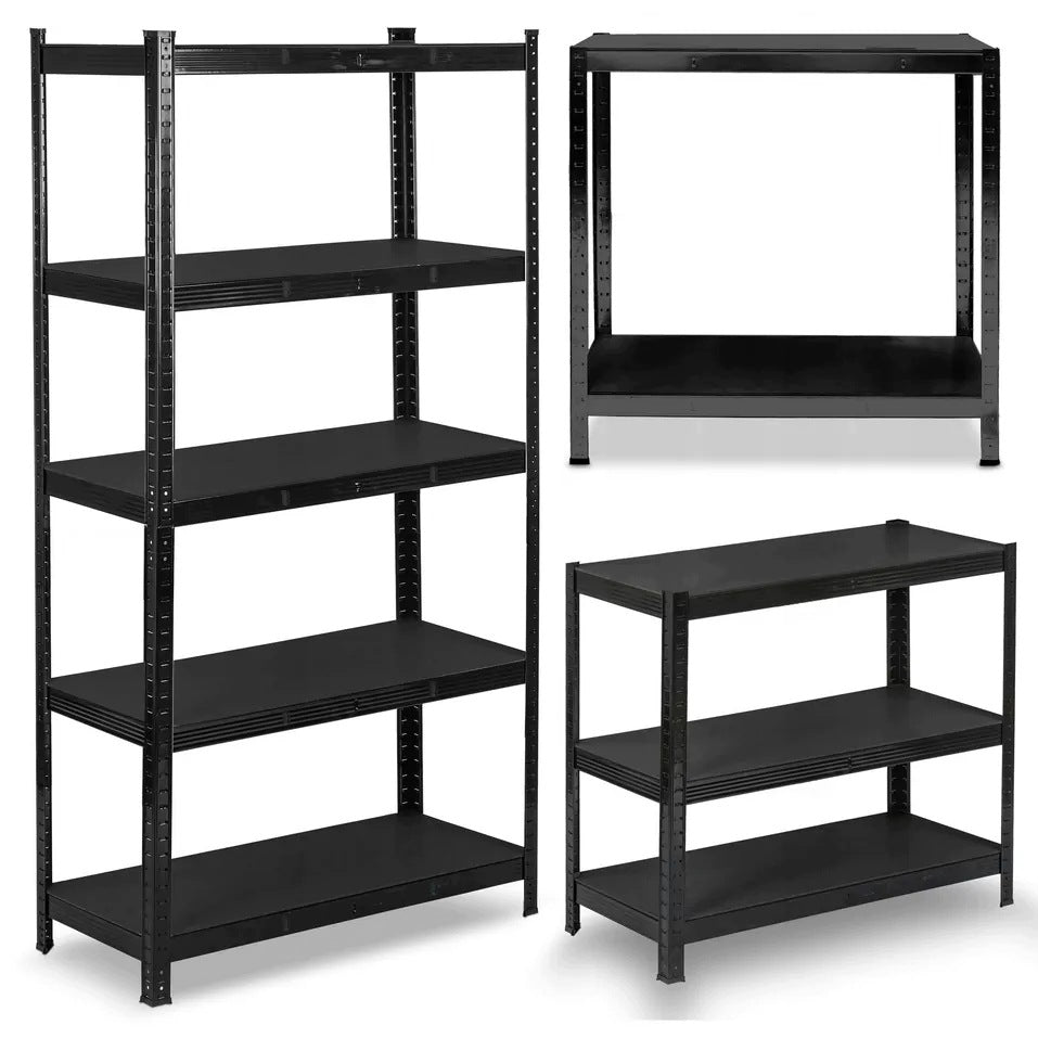 HÖGLER METAL STORAGE RACK 5 shelves LIFTING CAPACITY 875kg 180x90x40 BLACK Packaging status original