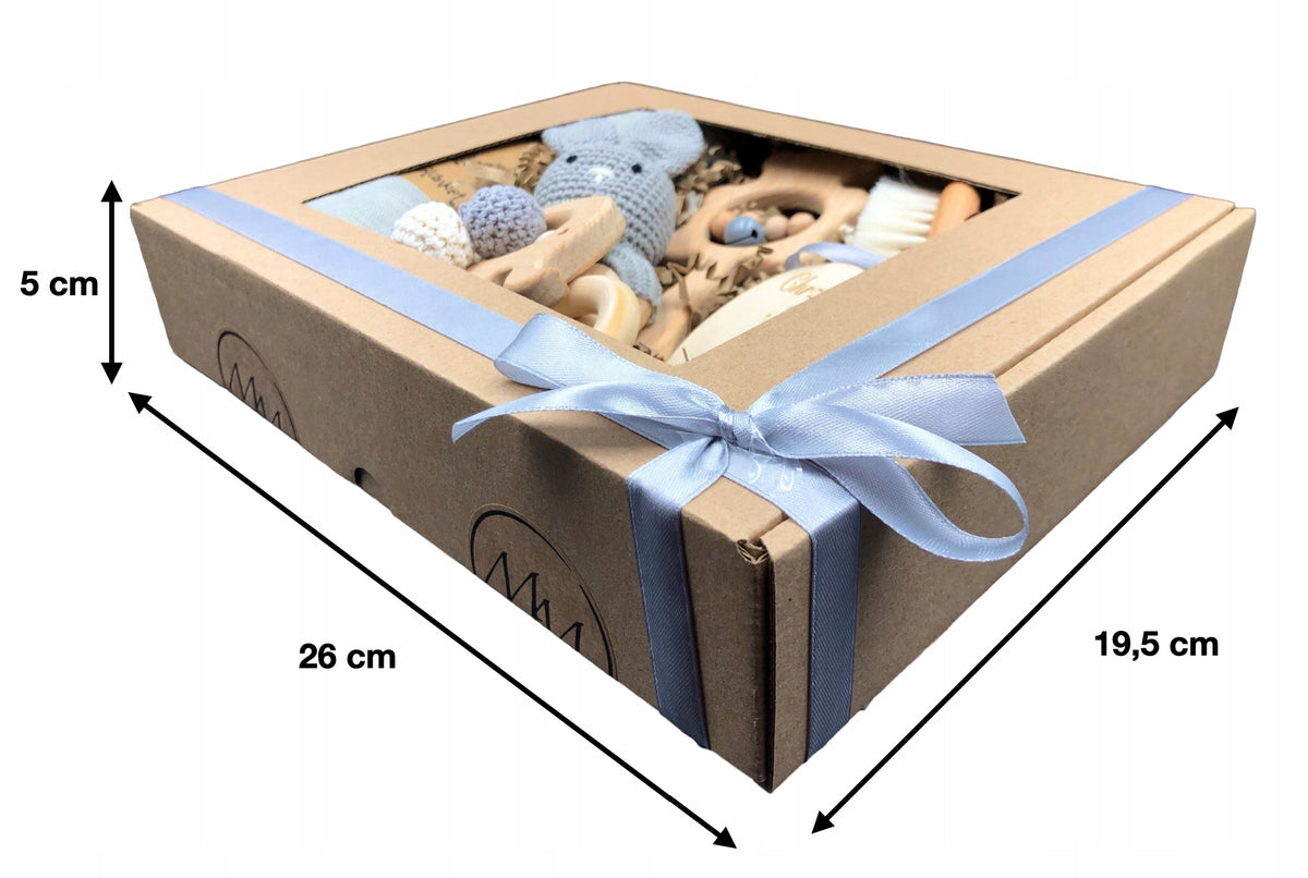 HOLY BAPTISM gift for child layette + BOX Color gray