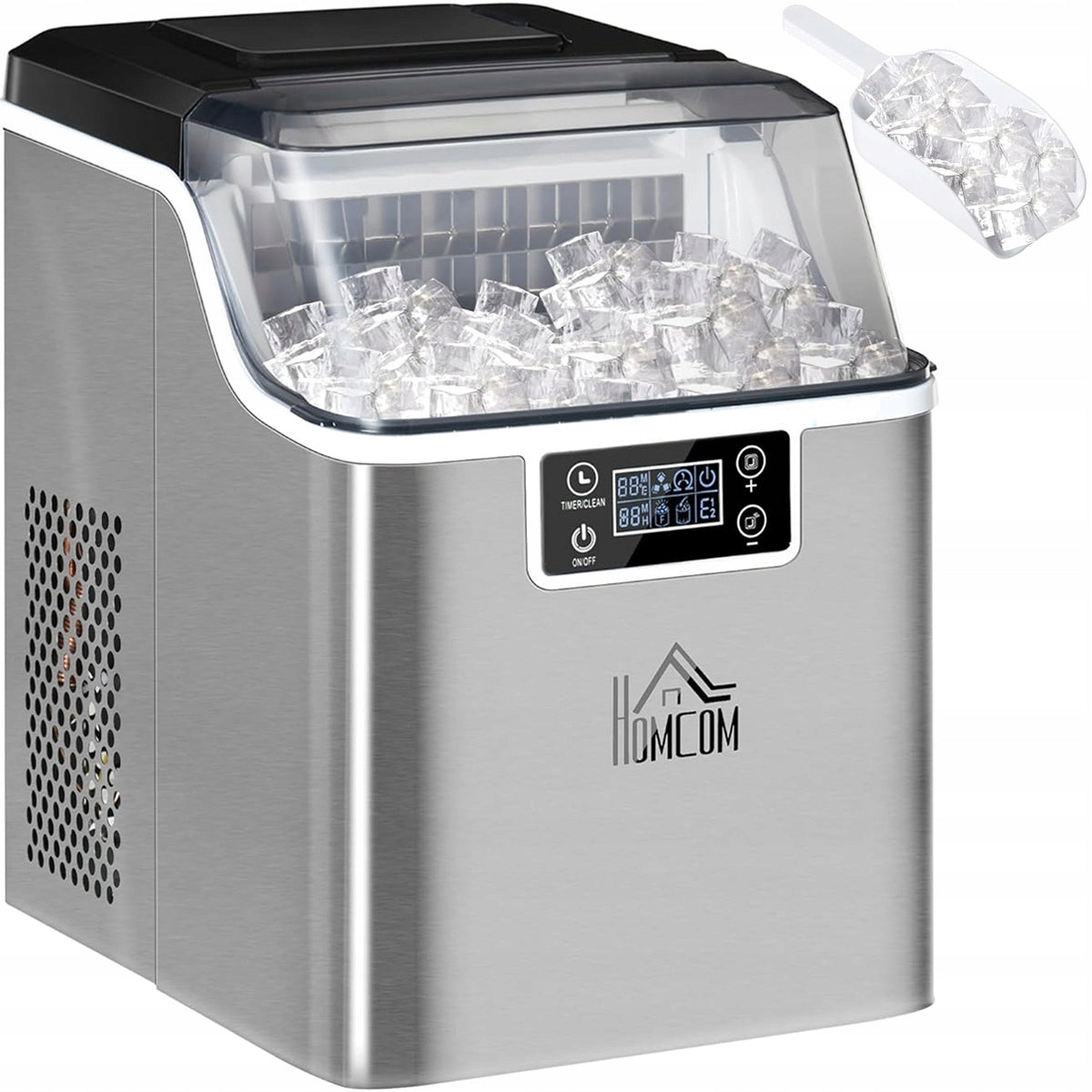 HOMCOM Ice Makers 300W EXPRESS ICE 2,3L Automatic Cleaning