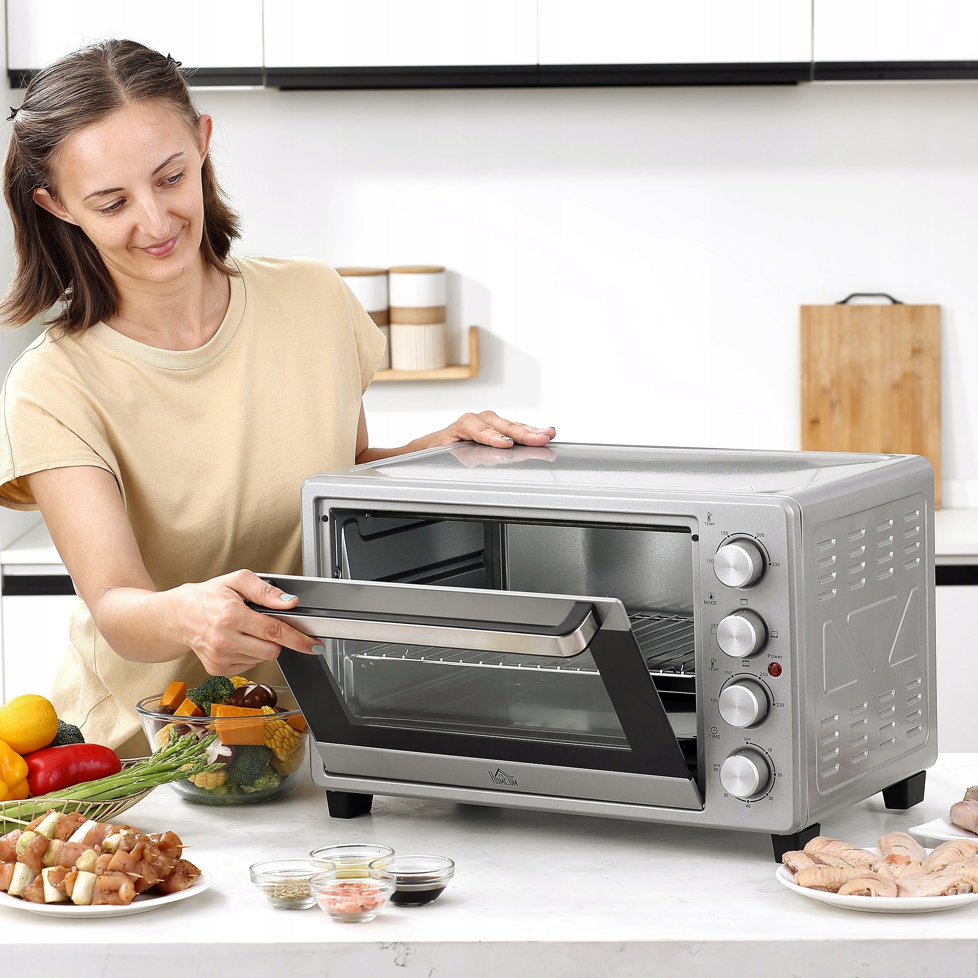 HOMCOM Mini oven 32 l, electric, 3 levels Model Homcom