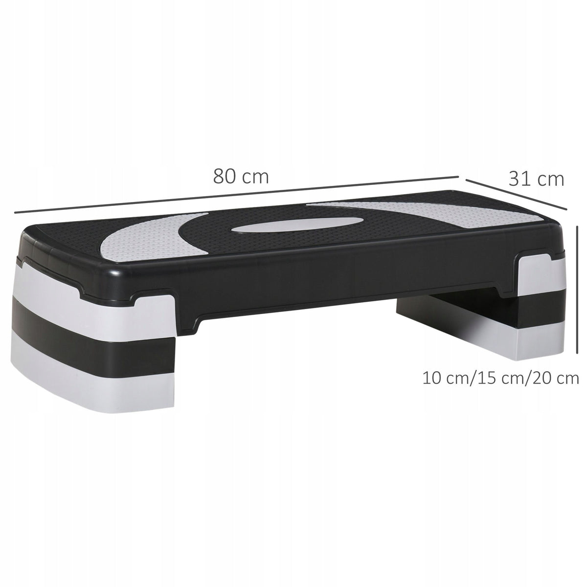 HOMCOM aerobic stepper with height adjustment 10 to 20 cm load capacity up to 150 kg Brand Homcom