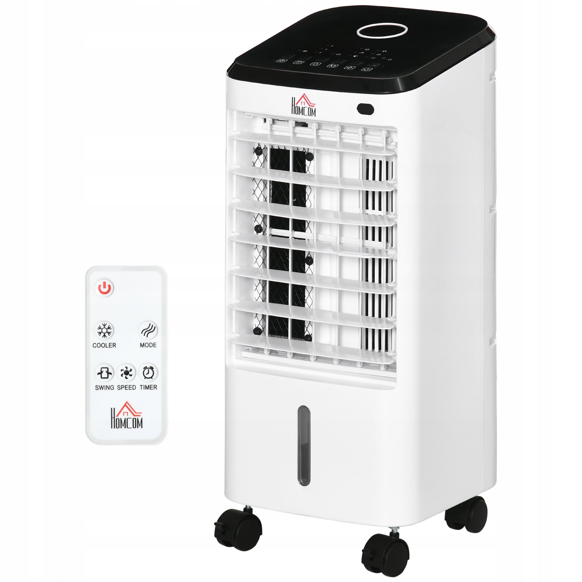 HOMCOM air conditioner 3 in 1 - 60° oscillation, timer function and remote control