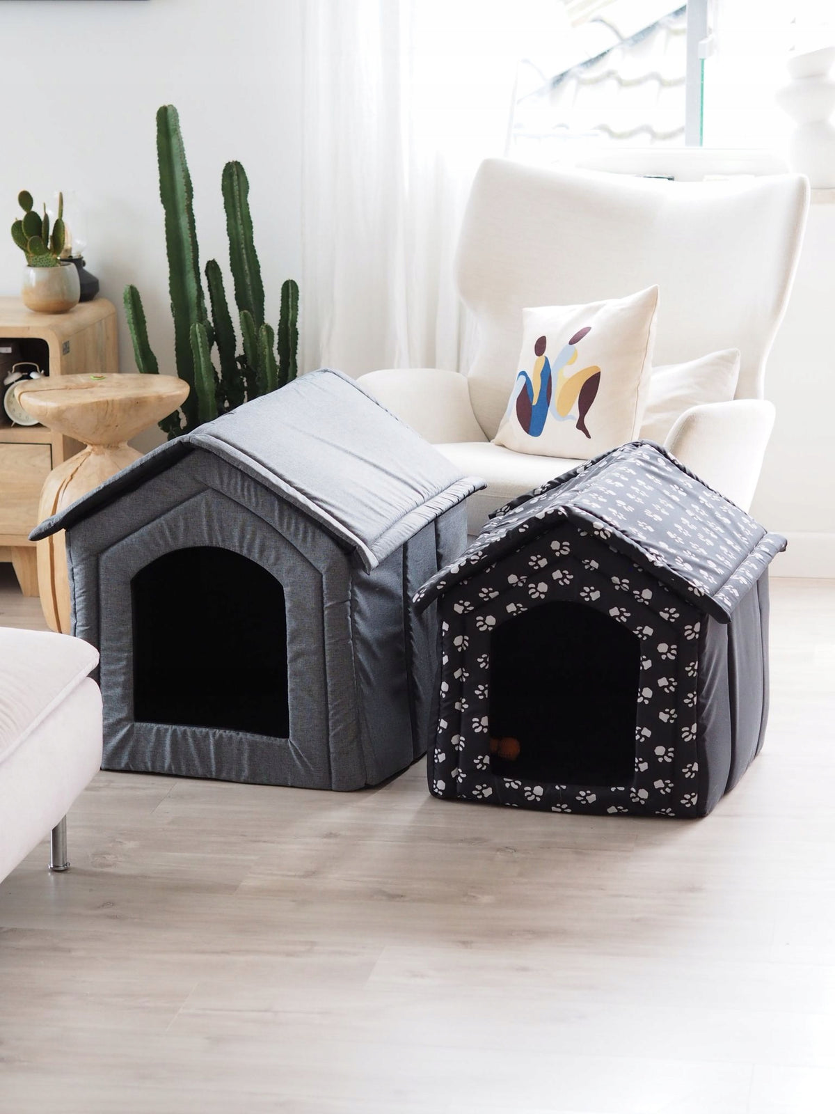 HOME DOG KENNEL Bed COZY COTTAGE large booth black XXL R.4 Manufacturer code B 4 mcz