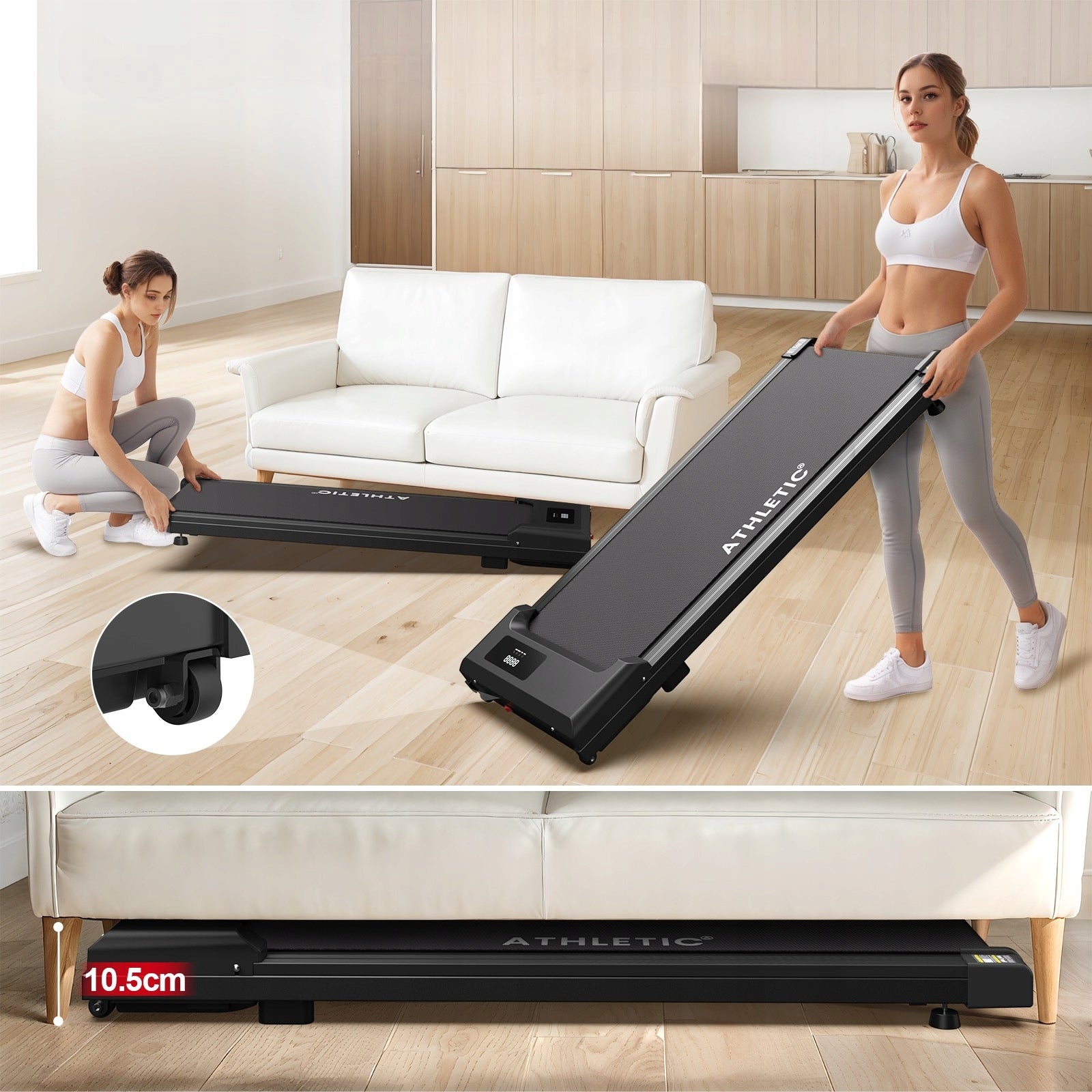 HOME ELECTRIC TREADMILL FOR BED 6 KM/H APPLICATION QUIET REMOTE CONTROL 120 KG Manufacturer code 5905489745167