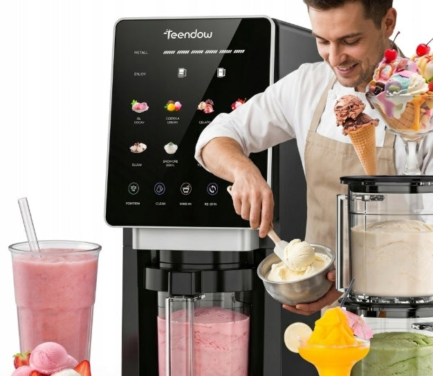 HOME ICE CREAM MACHINE 1800W SORBETIARKAA CREAMIi 10IN1 XXL 3 CONTAINERS