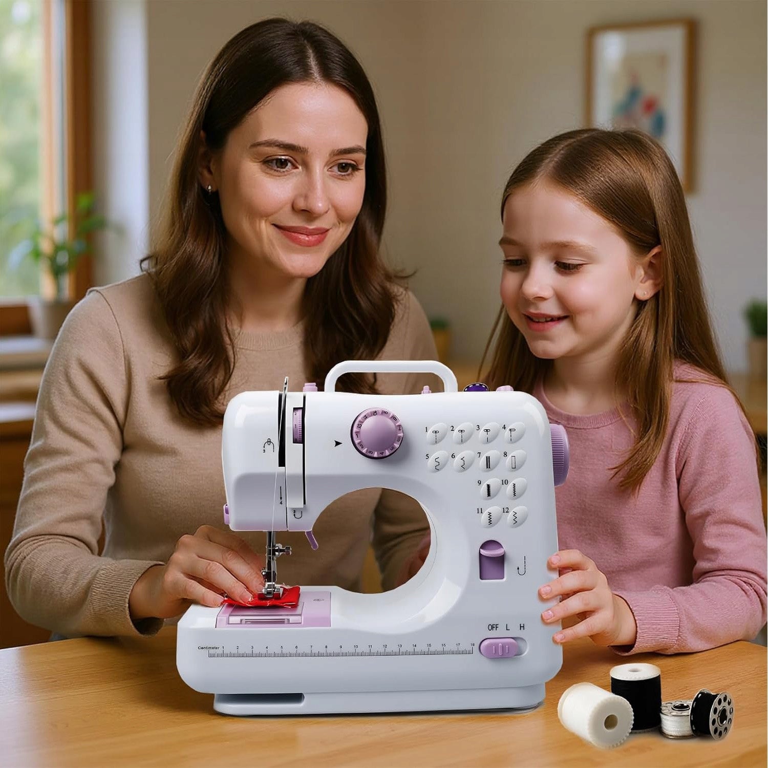 HOME SEWING MACHINE FOR KIDS EASY TO USE 12 DIFFERENT STITCHES Model 6FZ0075EU0011
