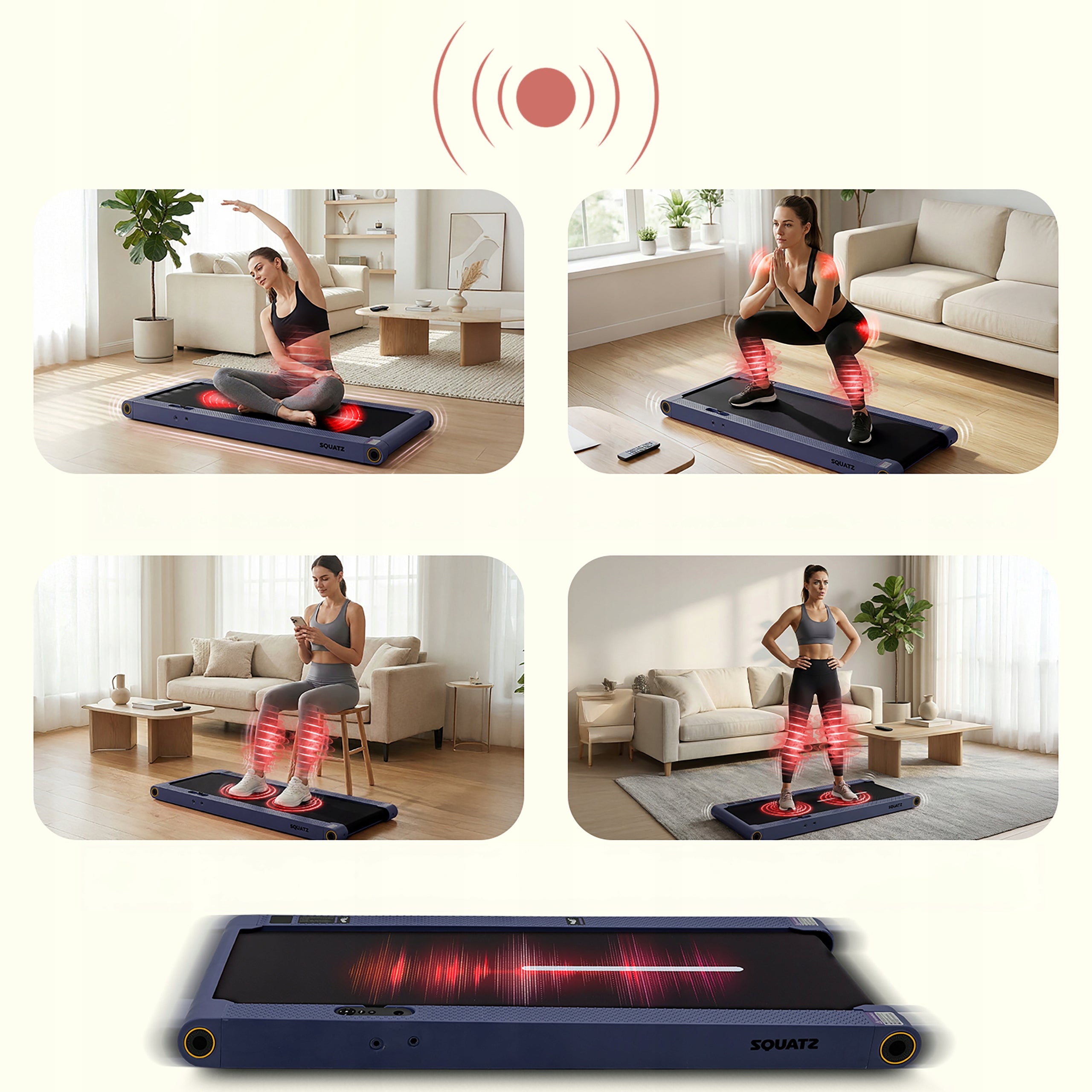 HOME TREADMILL ELECTRIC FOLDING VIBRATION FUNCTION WALKING PAD NAVY BLUE Manufacturer code SQWPVH15BL