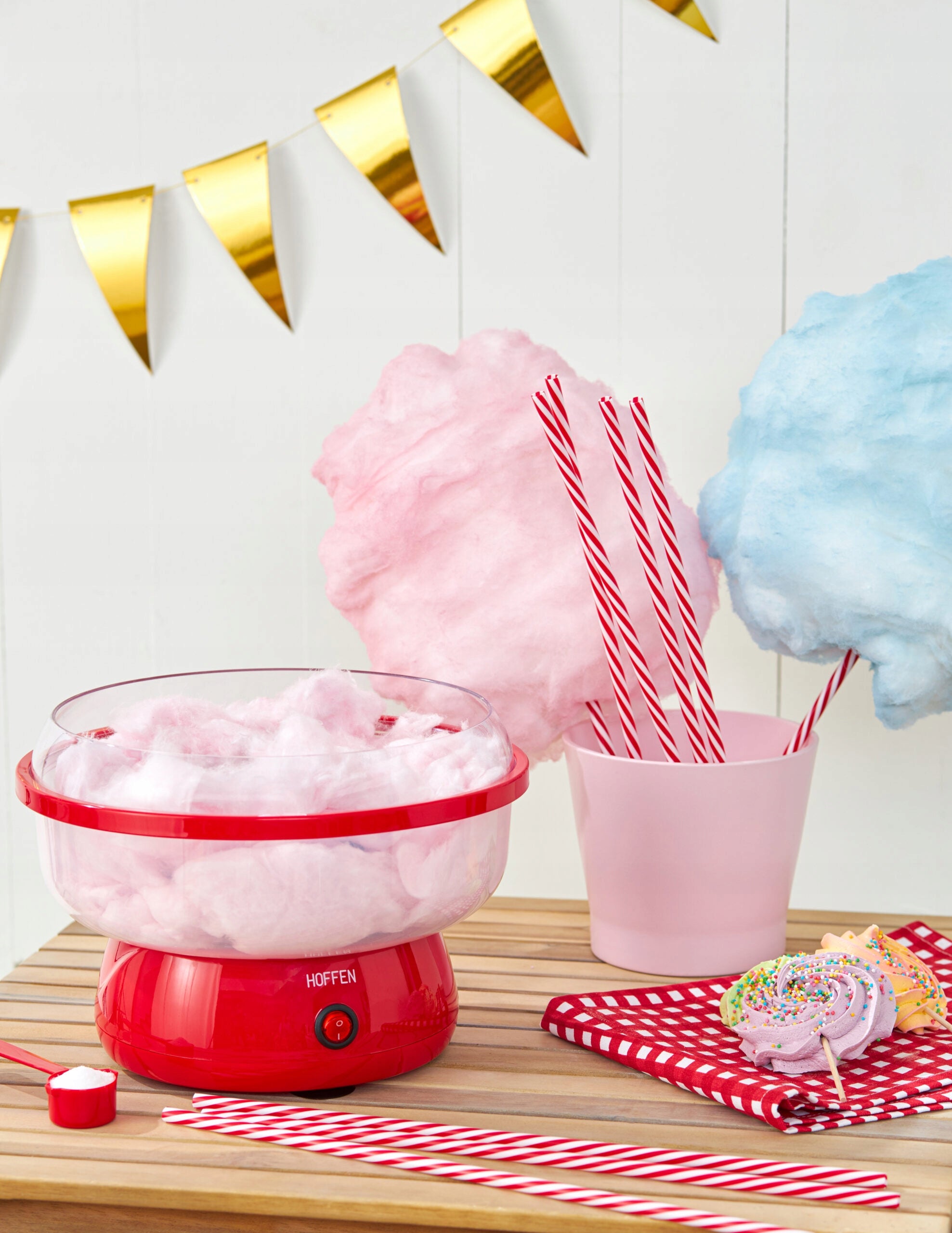 HOMEMADE COTTON CANDY MACHINE HOFFEN + ACCESSORIES Manufacturer code 982709