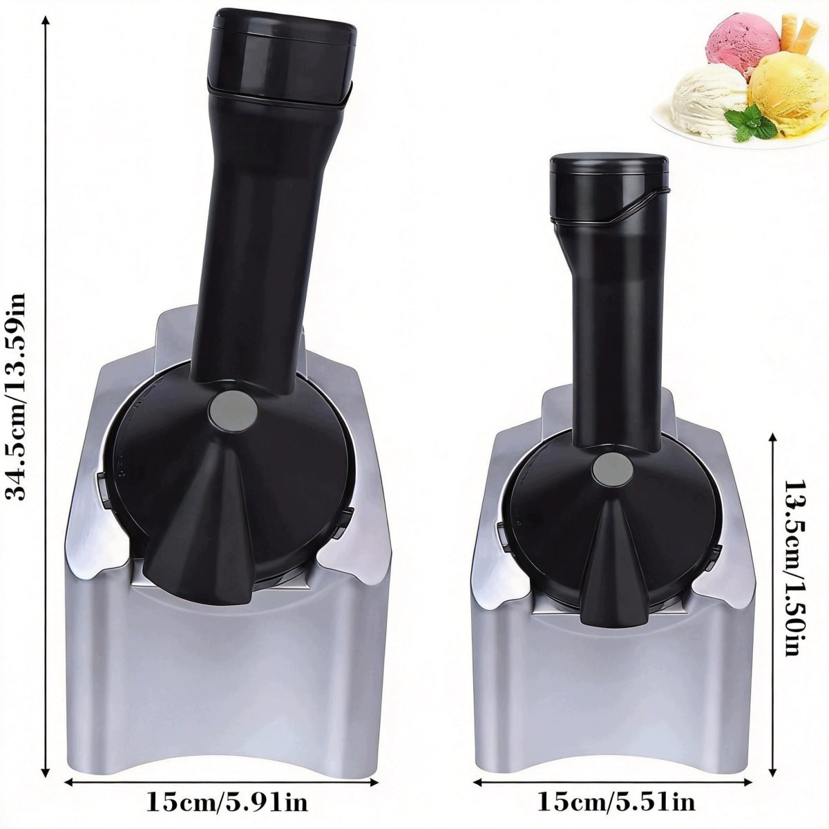HOMEMADE FRUIT ICE CREAM MACHINE FOR HEALTHY DESSERTS WITHOUT MILK Packaging status original