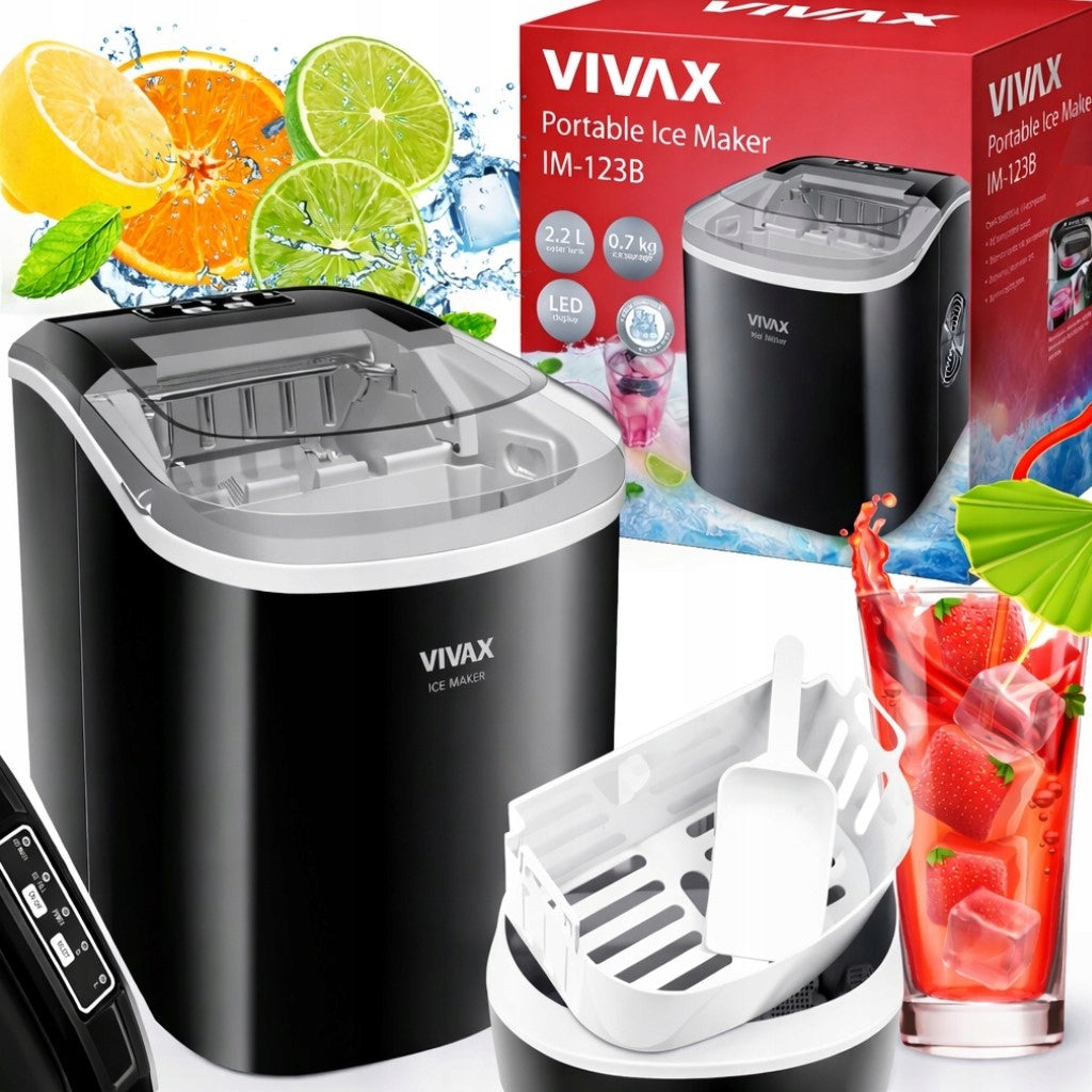 HOMEMADE ICE MAKER CUBES ICE MACHINE 12kg ICE FOR DRINK 240W 2,2