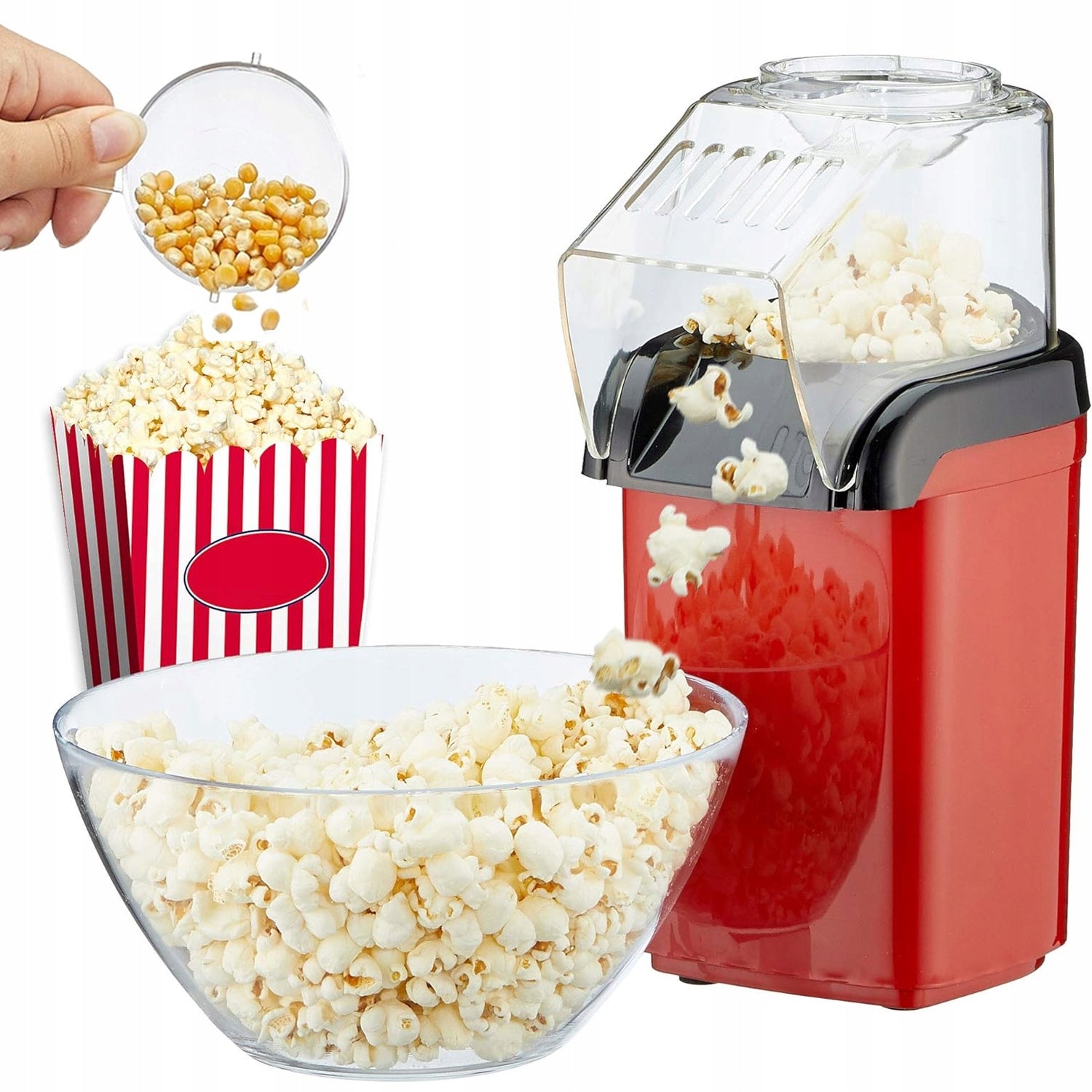 HOMEMADE POPCORN MACHINE MINI FAT FREE MACHINE 1200W