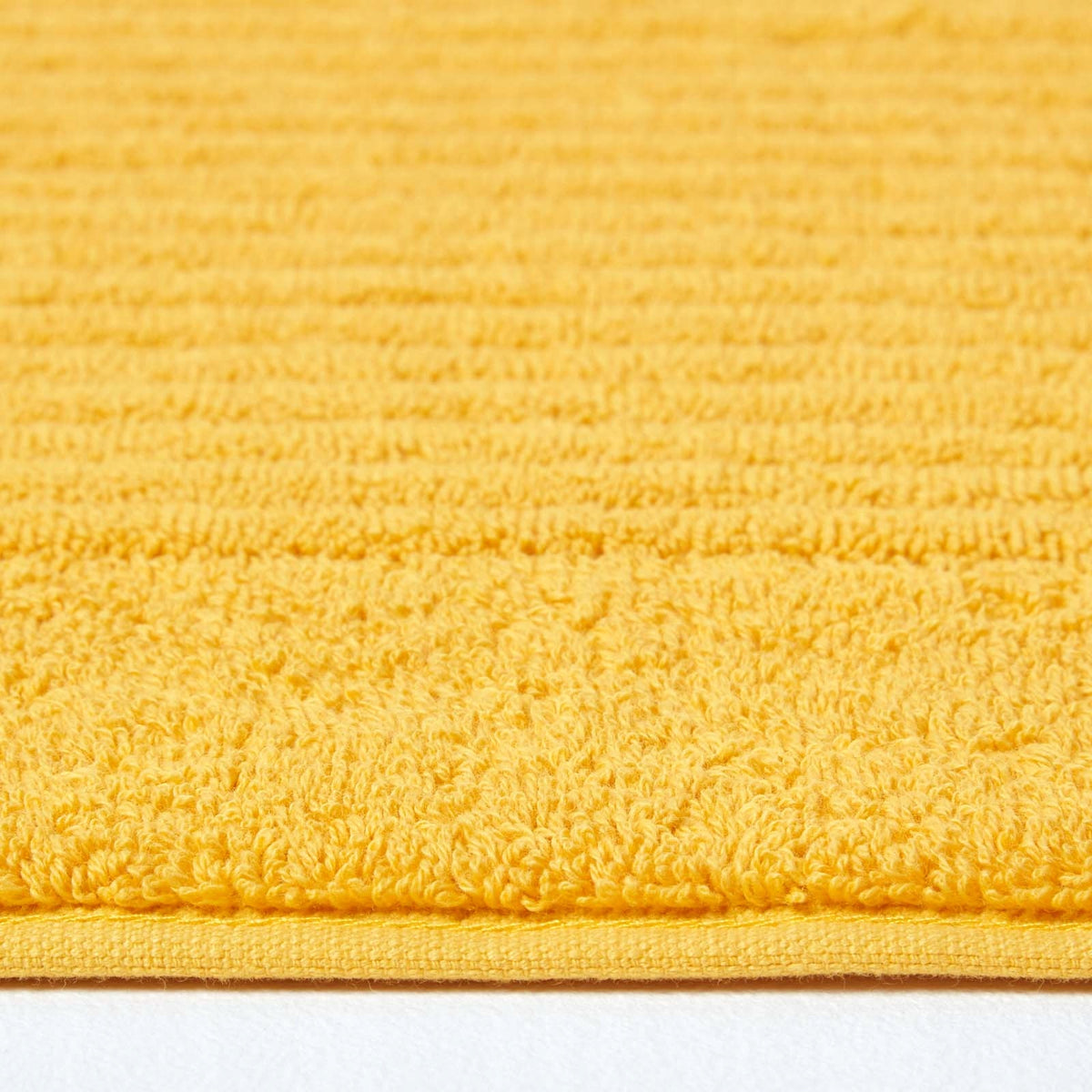 HOMESCAPES Imperial Cotton Ochre Yellow Bathroom Rug 50x80cm Brand no brand