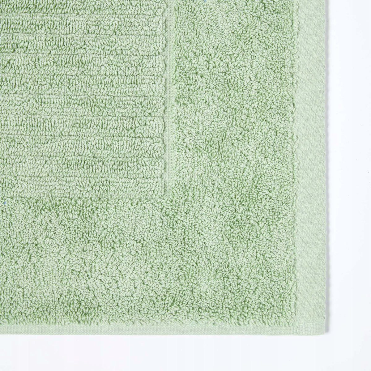 HOMESCAPES Imperial Cotton Sage Green Bathroom Rug 50x80cm Packaging status original