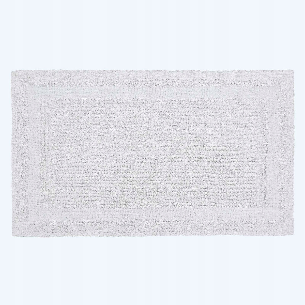 HOMESCAPES Luxury Reversible Bathroom Mat Set White Packaging status original