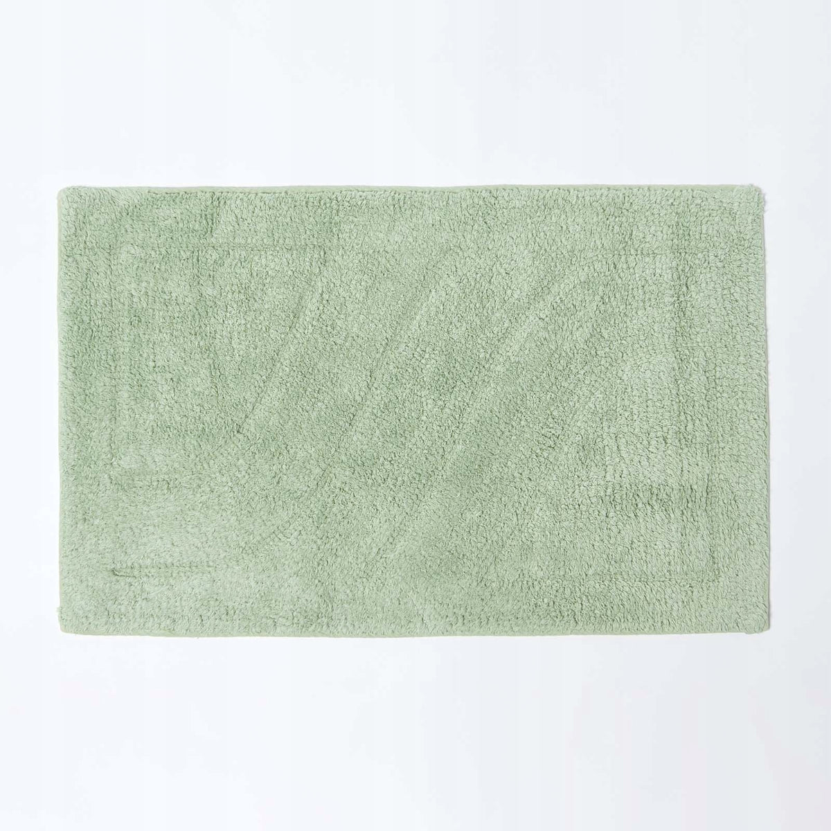 HOMESCAPES Reversible Bath Mat Set, Green EAN (GTIN) 5055967428348