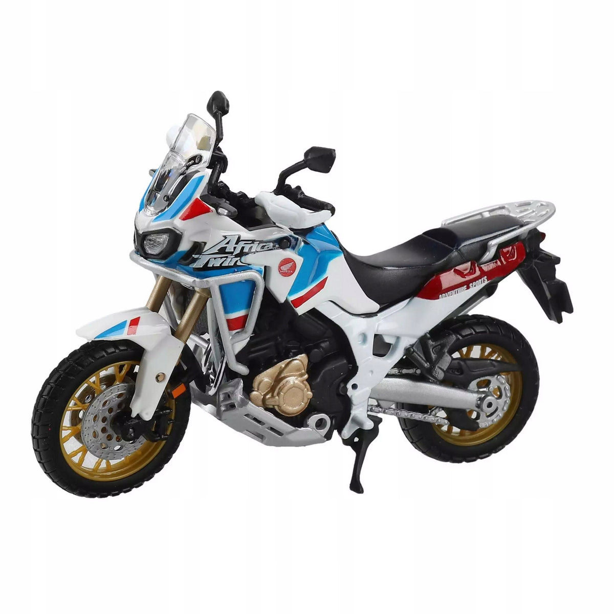 HONDA AFRICA TWIN ADVENTURE MODEL IN 1:18 SCALE MOTORCYCLE BBURAGO Manufacturer code 000004455