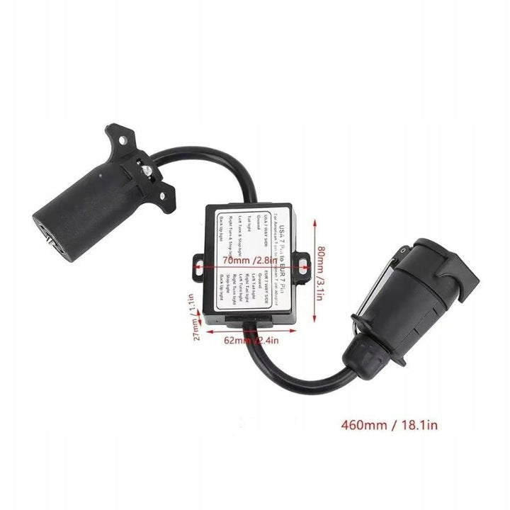 HOOK MODULE ADAPTER USA 7 PIN TO EU 7 PIN CABLE EUROPE SOCKET Packaging status original