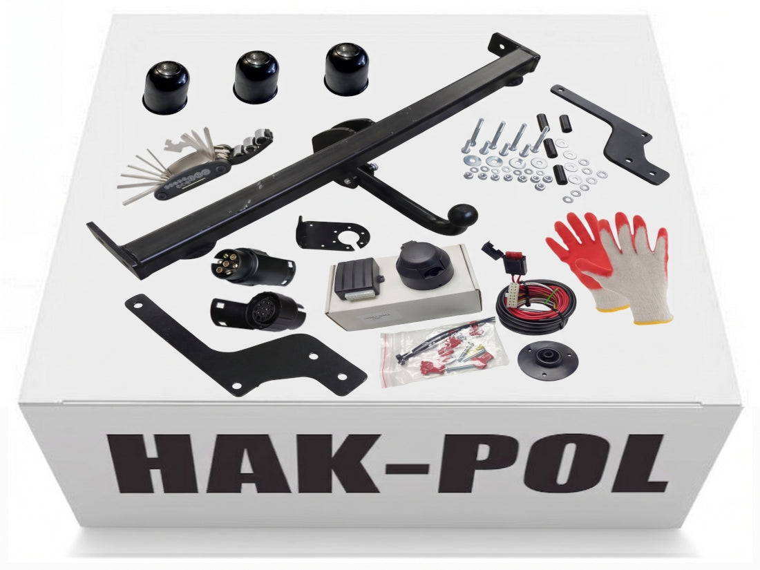 HOOK with MODULE 7pin adapter DACIA DUSTER 2010-2021 1 2 I II towbar Ball type screw‑off