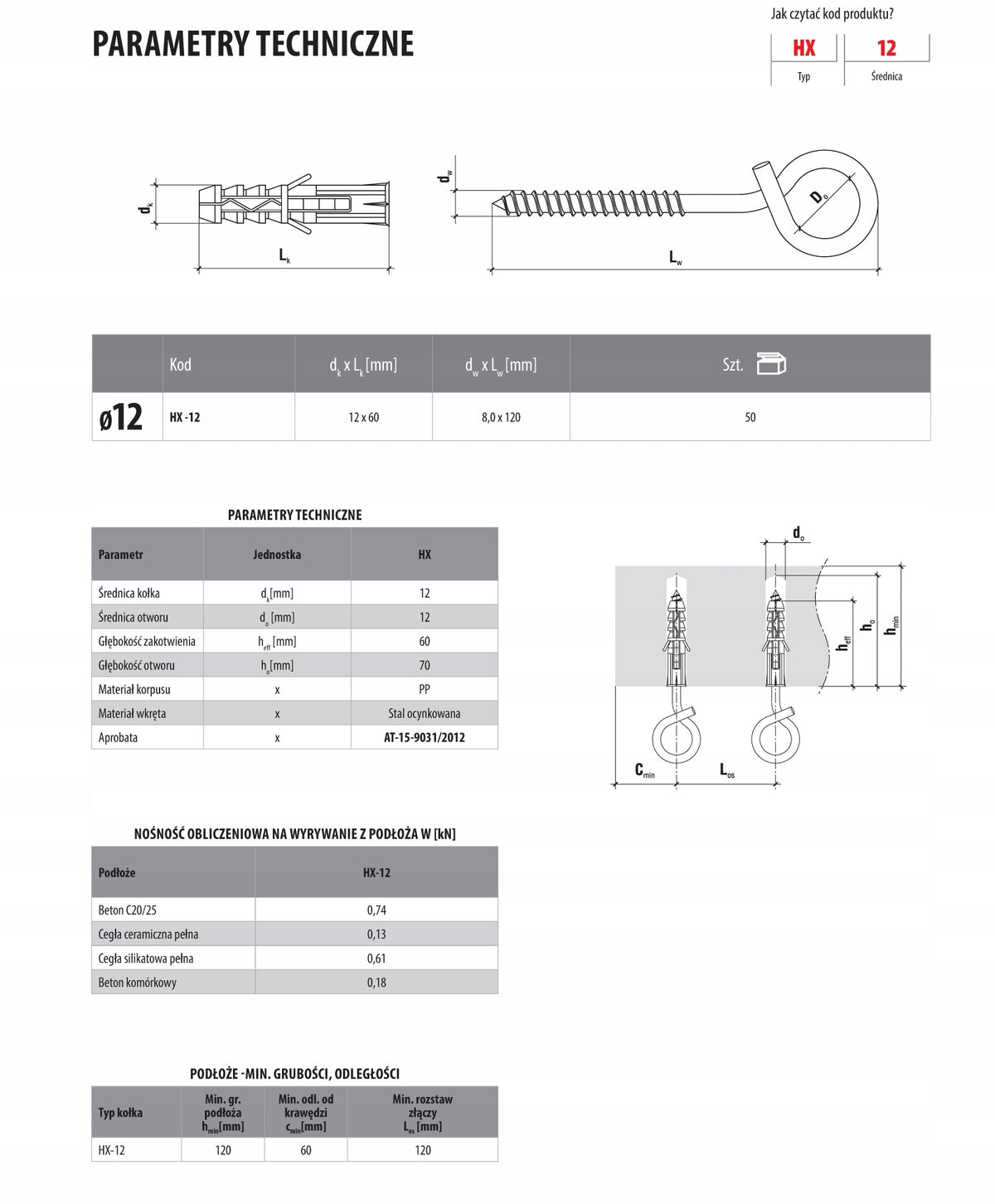 HOOKS 2 pcs ATTACHMENT hammock swing for concrete 140kg max obc. EAN (GTIN) 5905913931647