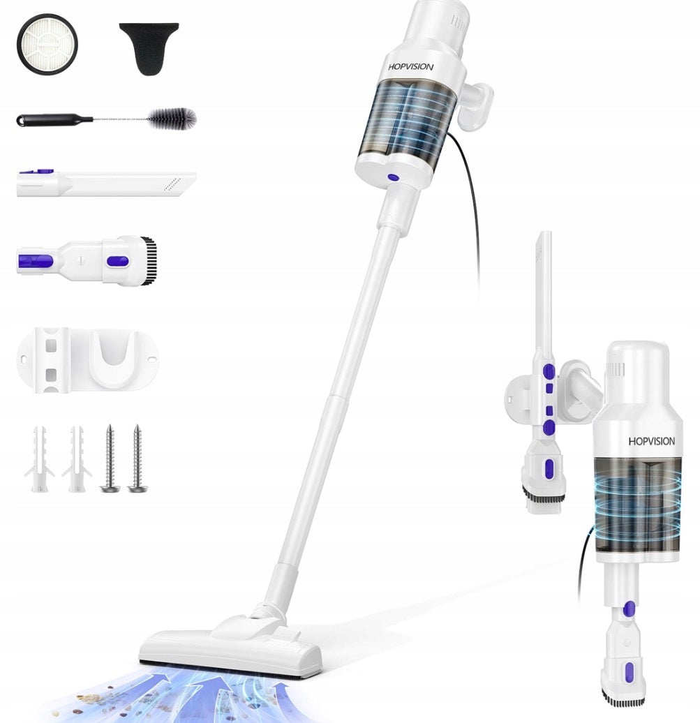 HOPVISION Vacuum Cleaner H01 600W, 22kPa, Lightweight Corded Vacuum Cleaner