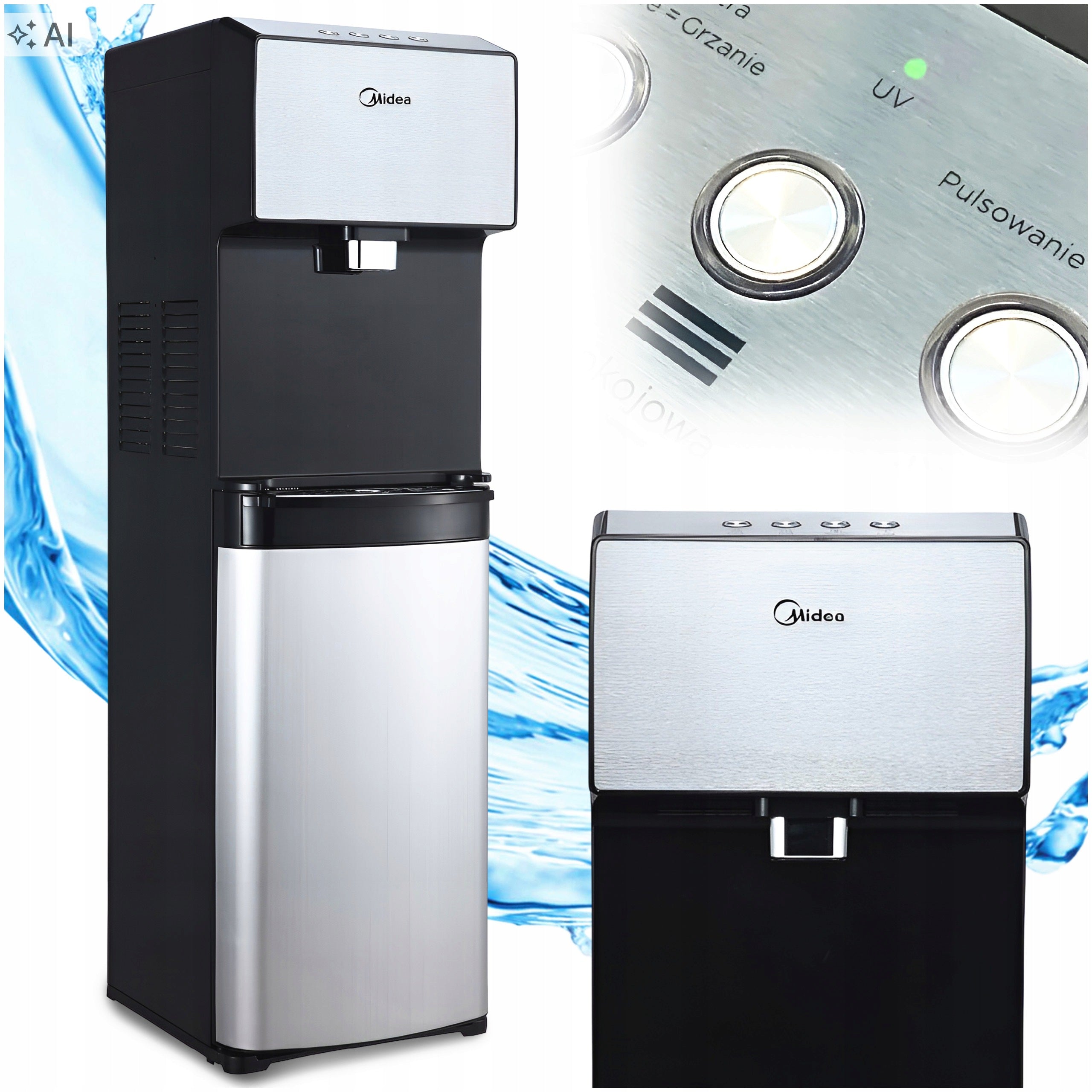 HOT COLD WATER DISPENSER NON-CONTACT DISPENSER MIDEA JS1844S