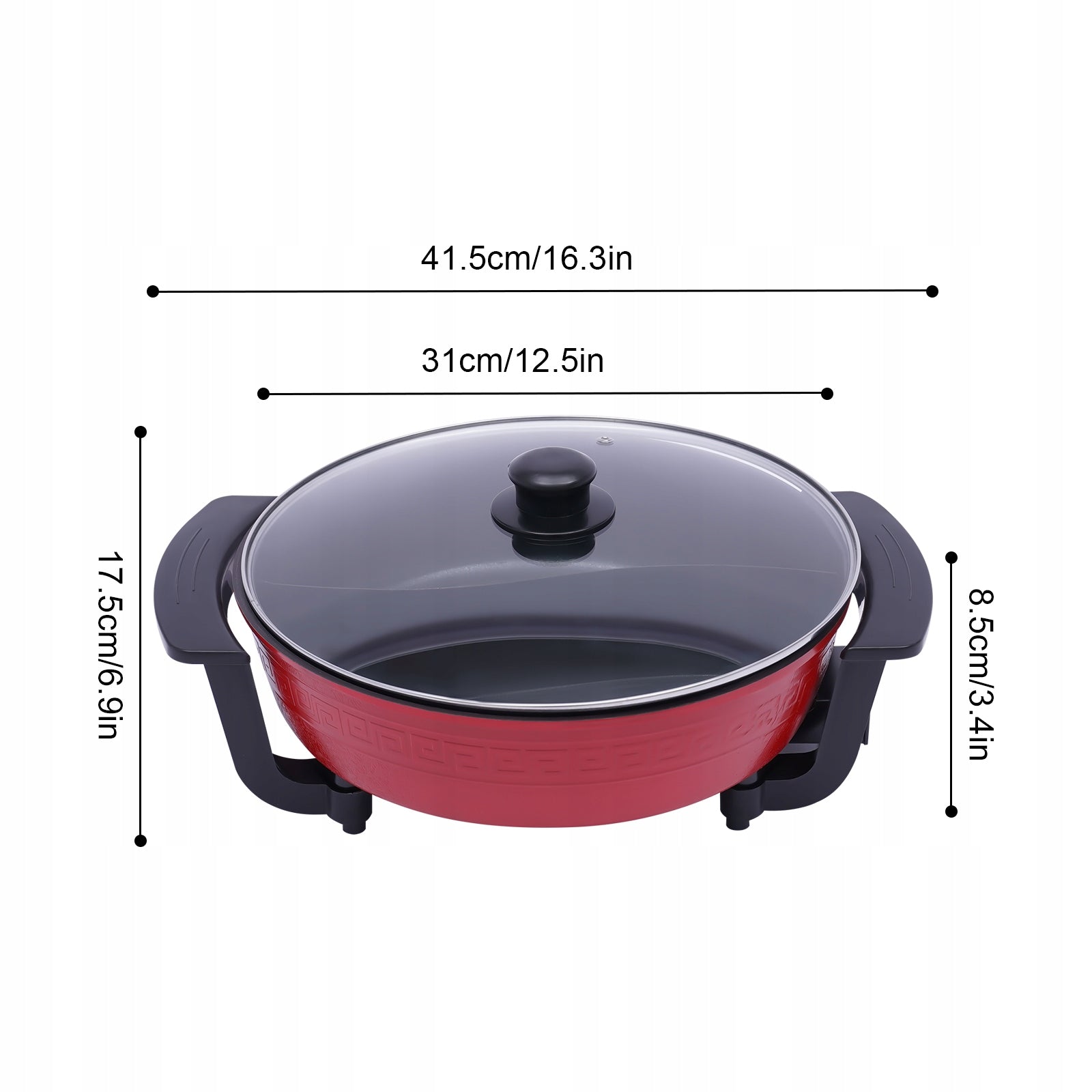 HOT POT 6L NON-STICK HOUSEHOLD 1360W FOR 3-4 PEOPLE MULTIFUNCTIONAL COOKER Manufacturer code 312806