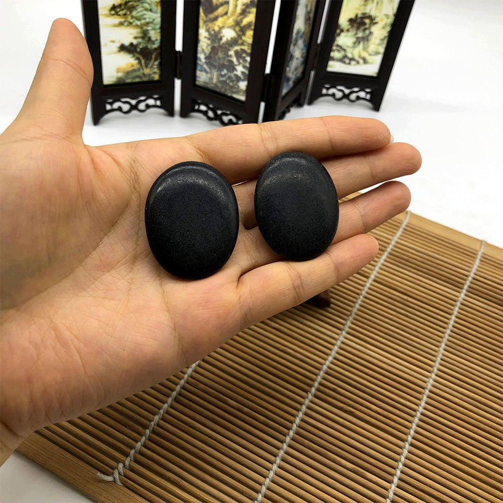 HOT STONE MASSAGE SET – BASALT, 20 PIECES, HEATING CASE Packaging status original