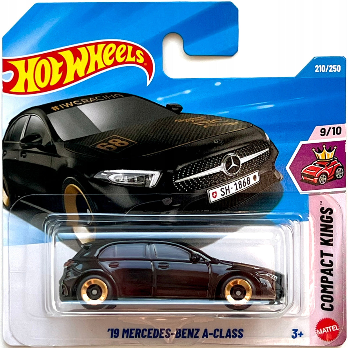 HOT WHEELS ’19 MERCEDES-BENZ A-CLASS black compact kings 2026