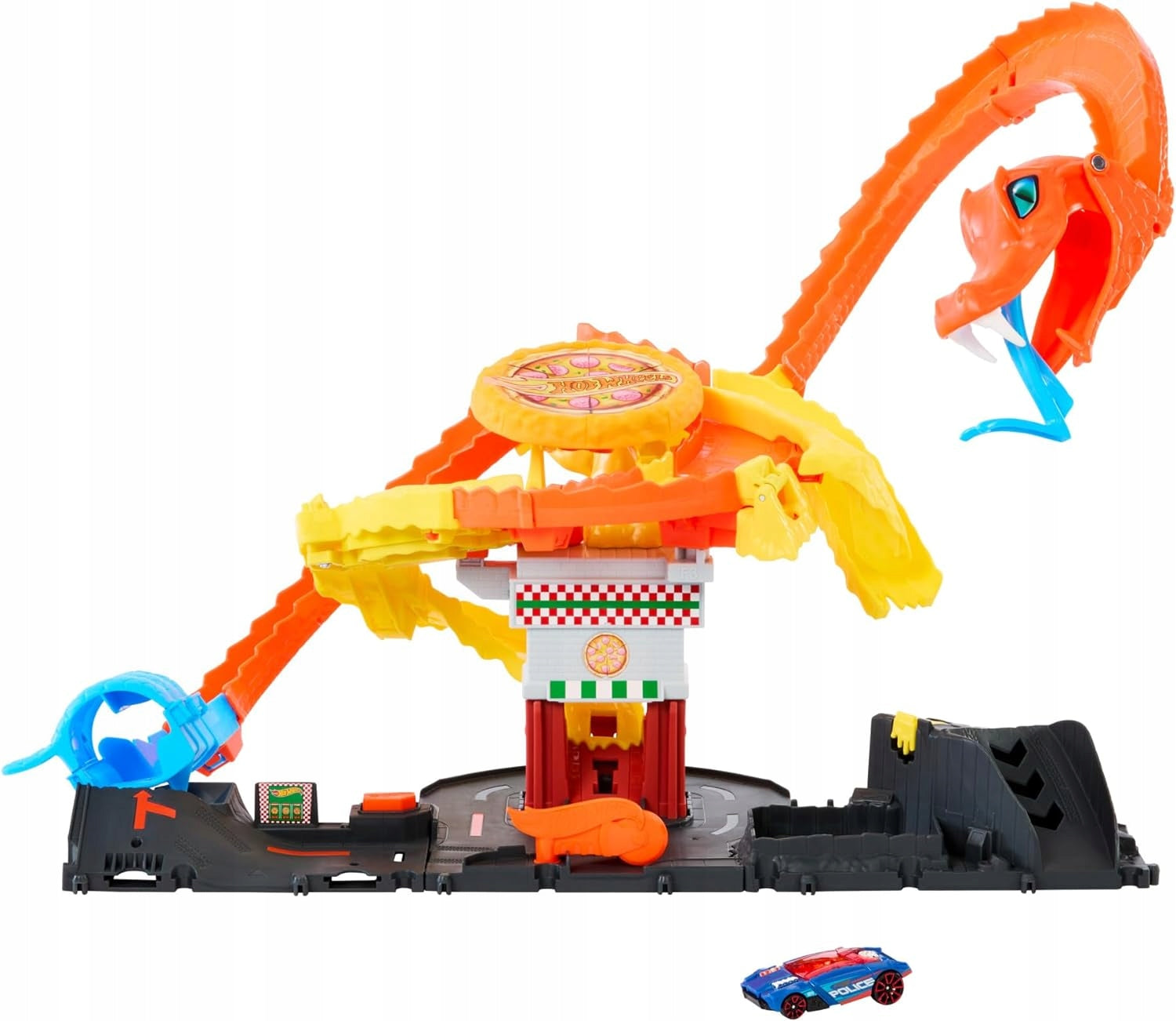 HOT WHEELS CITY SET COOL PIZZA ATTACK COBRA + car, for children +3 Manufacturer code HTN81