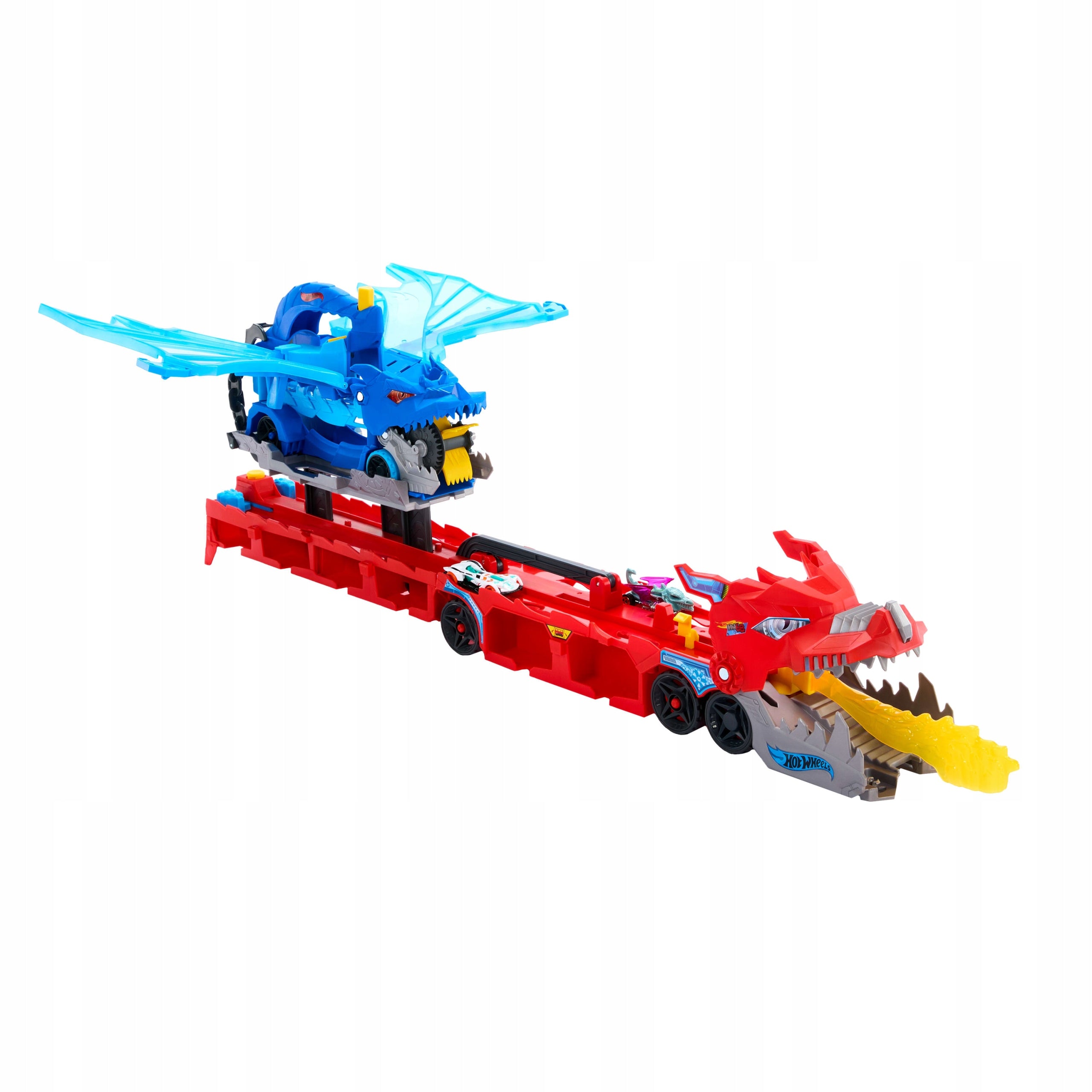 HOT WHEELS LARGE TRANSPORTER CARS 2in1 DOUBLE DRAGON + 2 cars Brand Hot Wheels