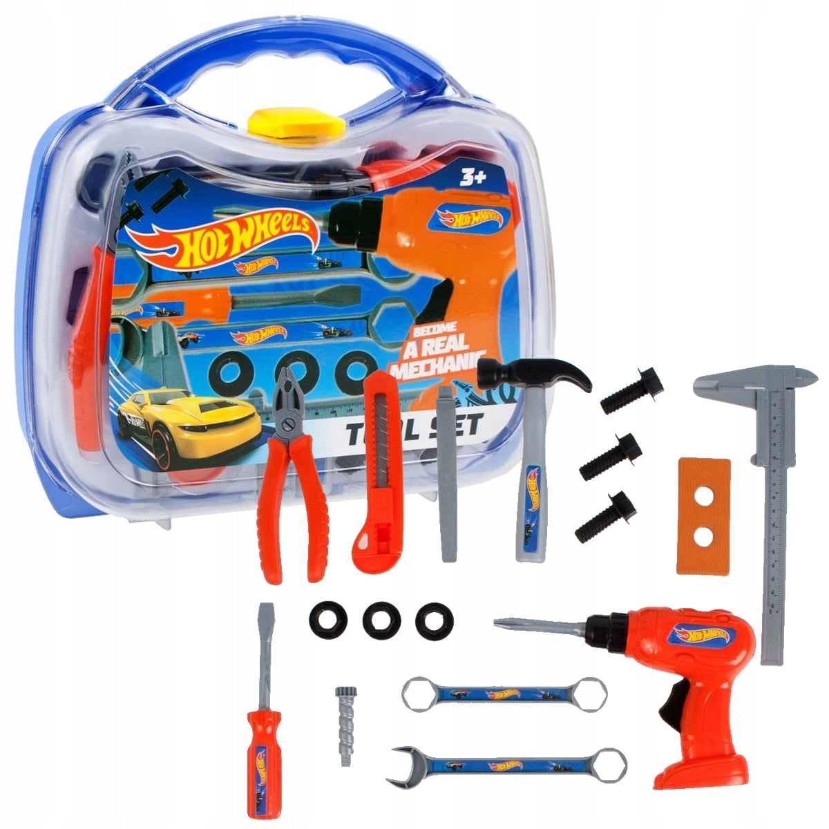 HOT WHEELS MEGA CREATIVE TOOL SET SCREWDRIVER 423287