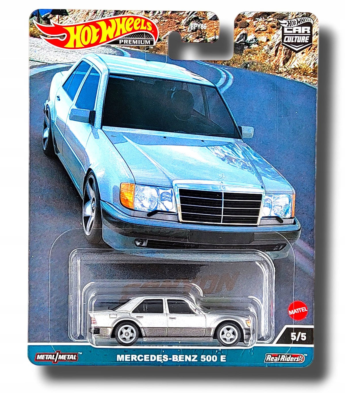 HOT WHEELS PREMIUM MERCEDES-BENZ 500 E CANYON WARRIORS CAR CULTURE