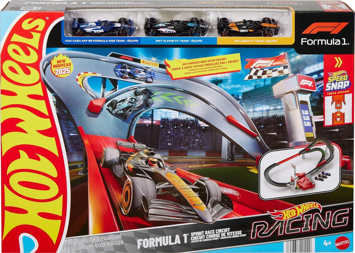 HOT WHEELS RACING FORMULA 1 set of racetracks + 3 cars Packaging status original