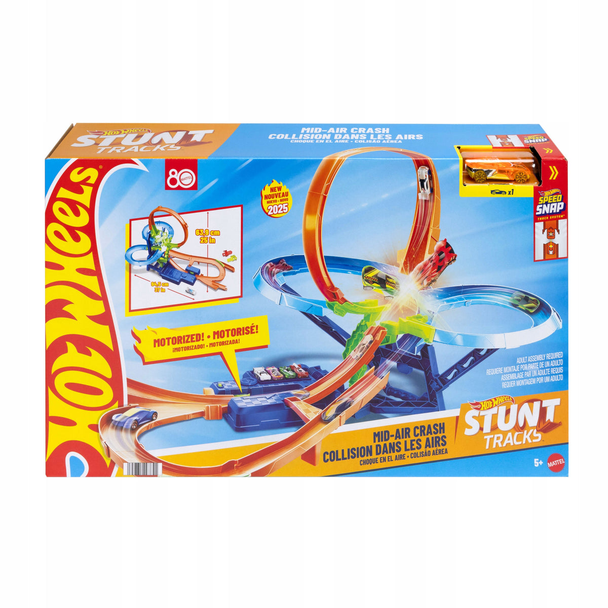 HOT WHEELS STUNT TRUCKS Air crash + car, set for children +5 Packaging status original