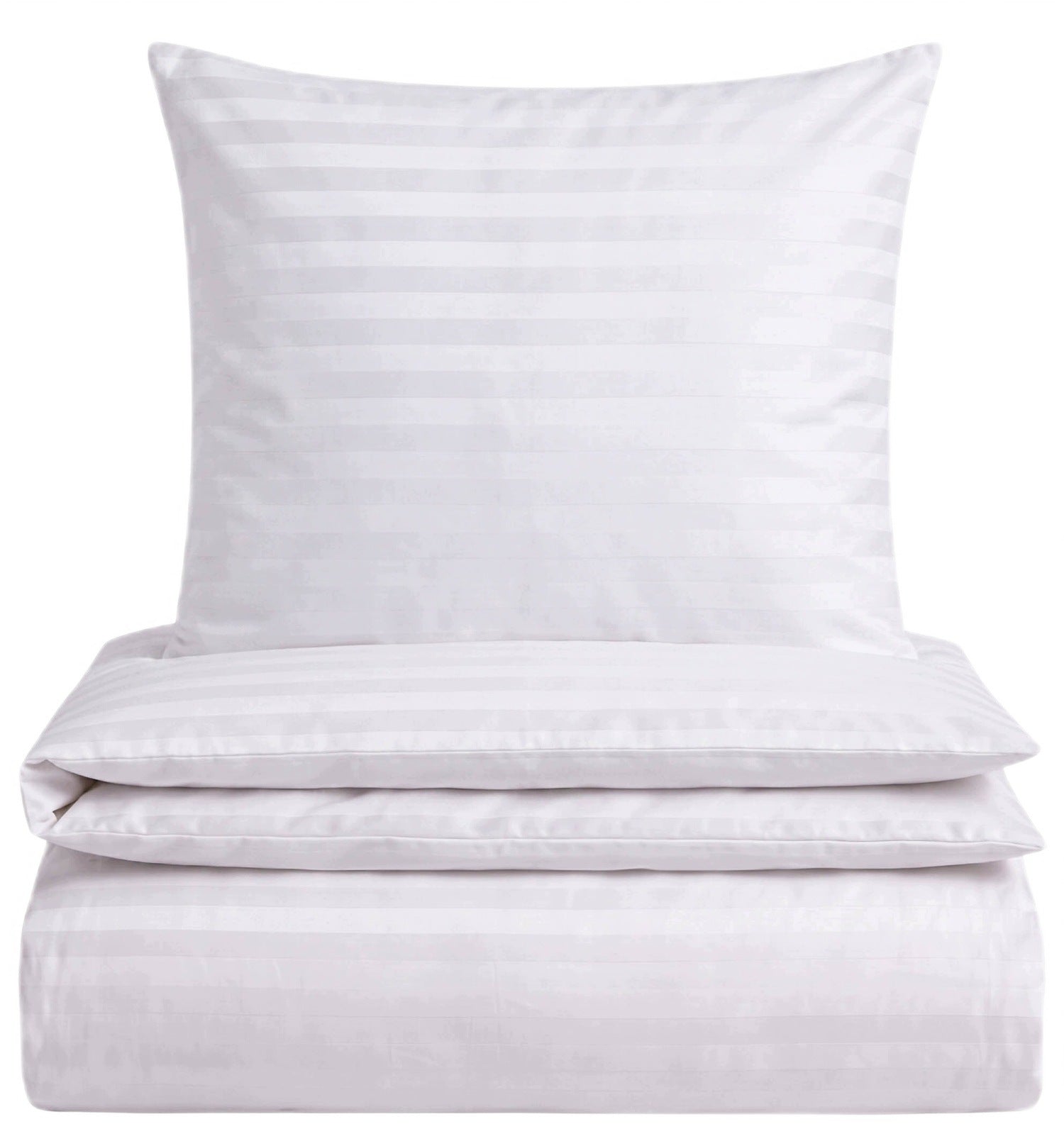 HOTEL BEDDING WITH STRIPES DAMASK 160x200 2xCOVER 70x80 WHITE STRIPES 1 CM